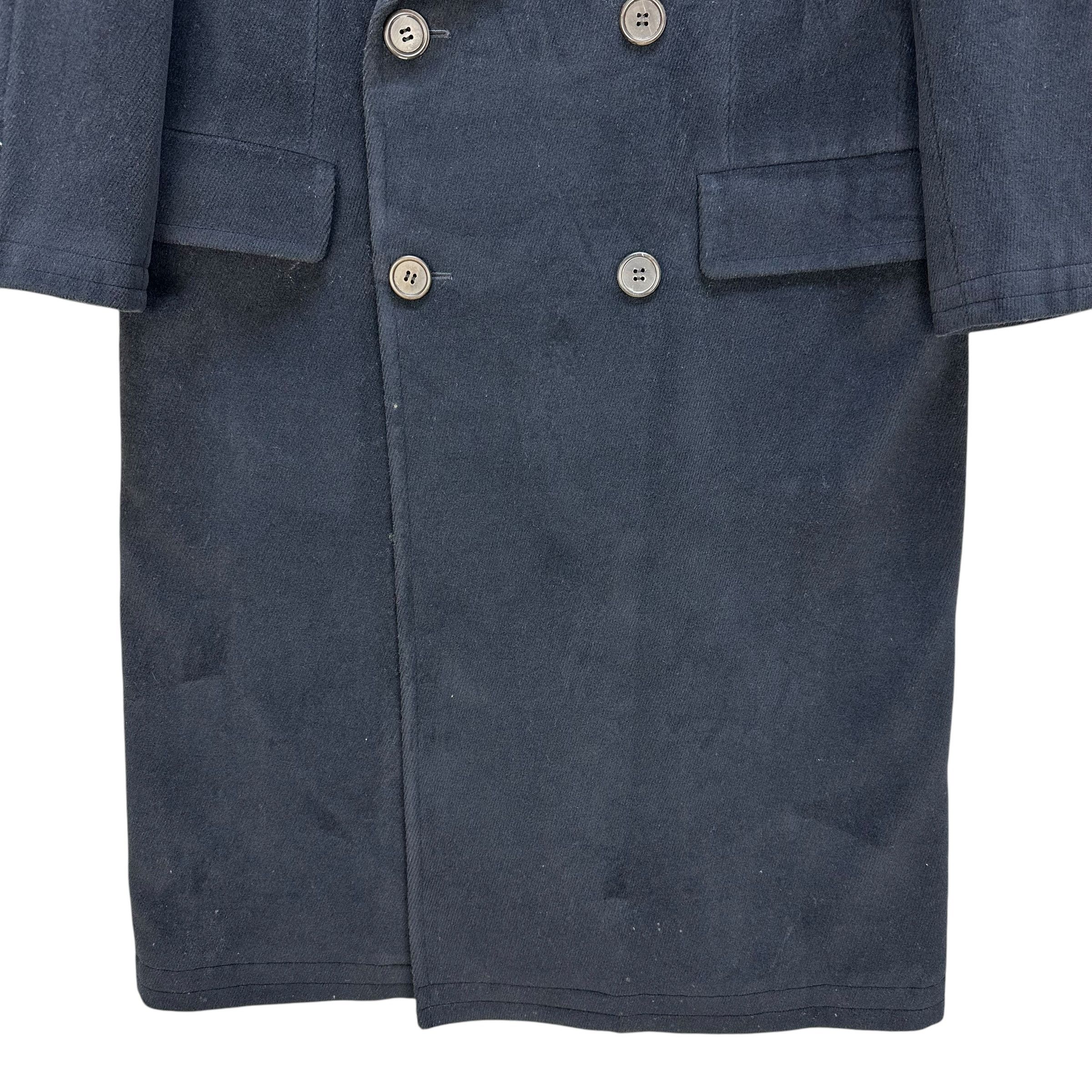 Japanese Brand HOMME DE NUIT Tokio Kumagai Double Breast Long Coat A64-1546 Size US L / EU 52-54 / 3 - 3 Thumbnail