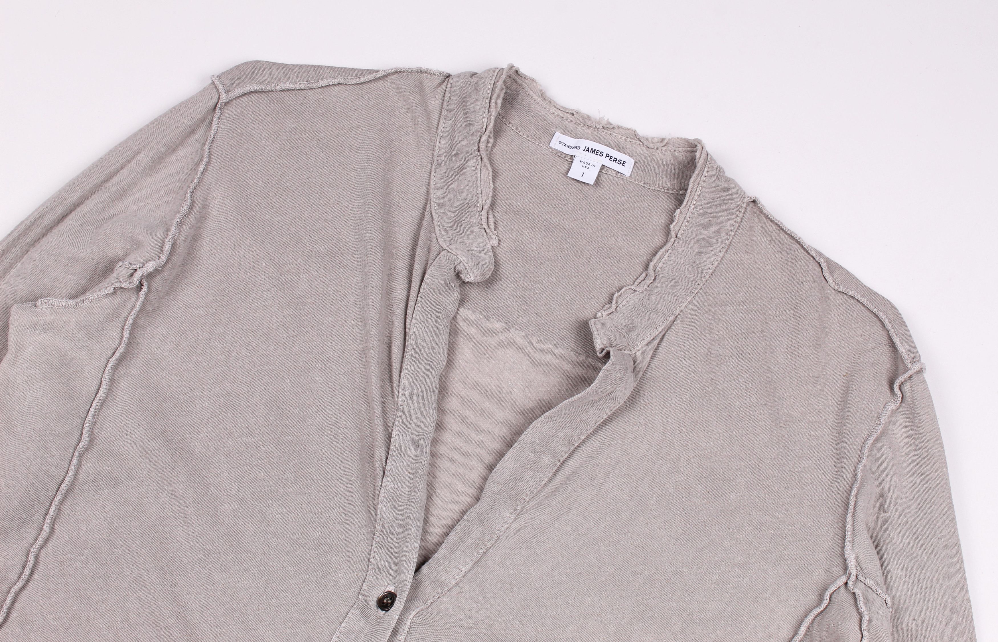 James Perse James Perse Avant Garde Washed Asymmetrical Shirt Top Size M / US 6-8 / IT 42-44 - 2 Thumbnail