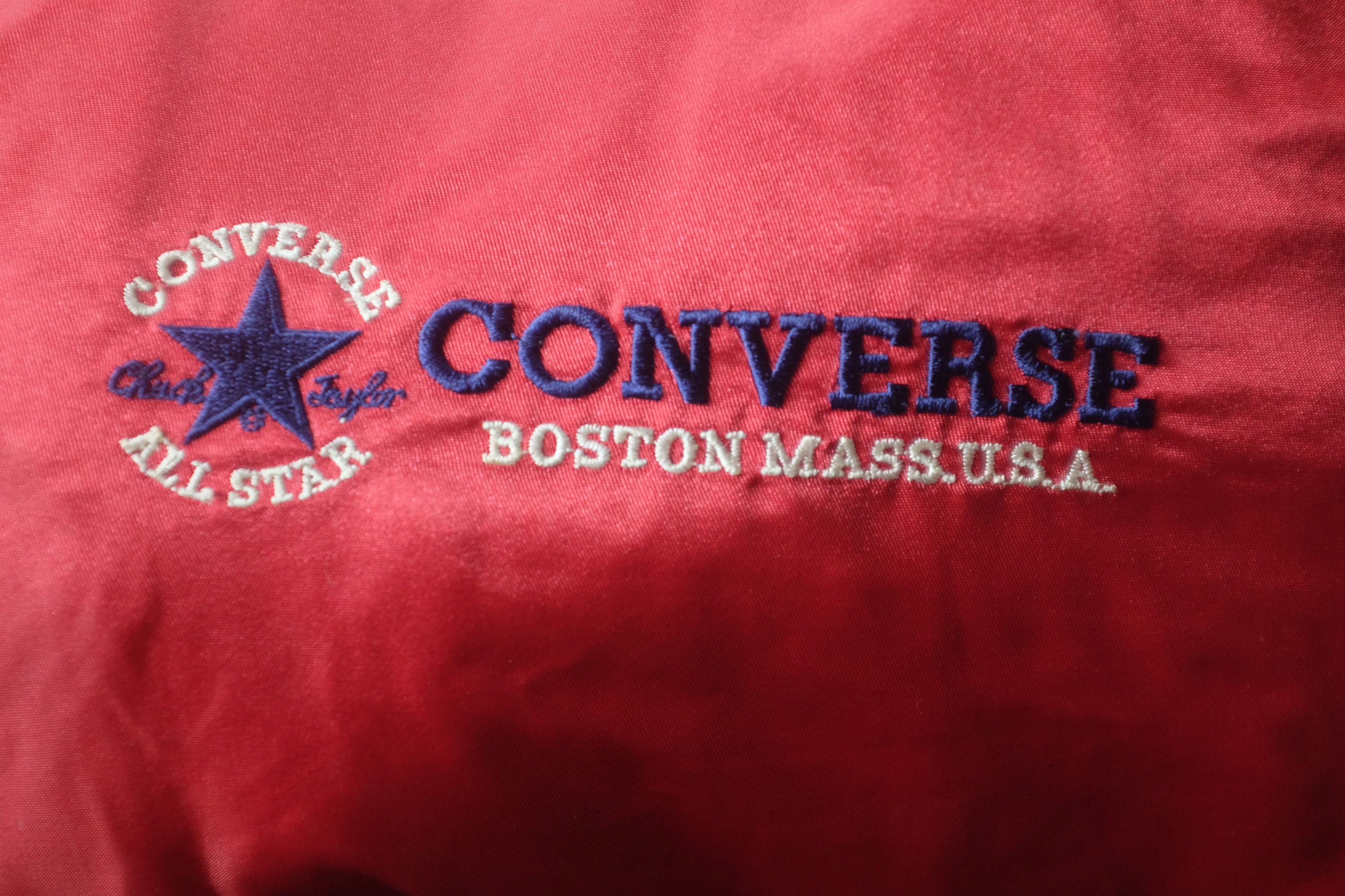Converse Converse Bombers Sherpa Lining Hoodie Big Logo Jacket Red Size US L / EU 52-54 / 3 - 6 Thumbnail