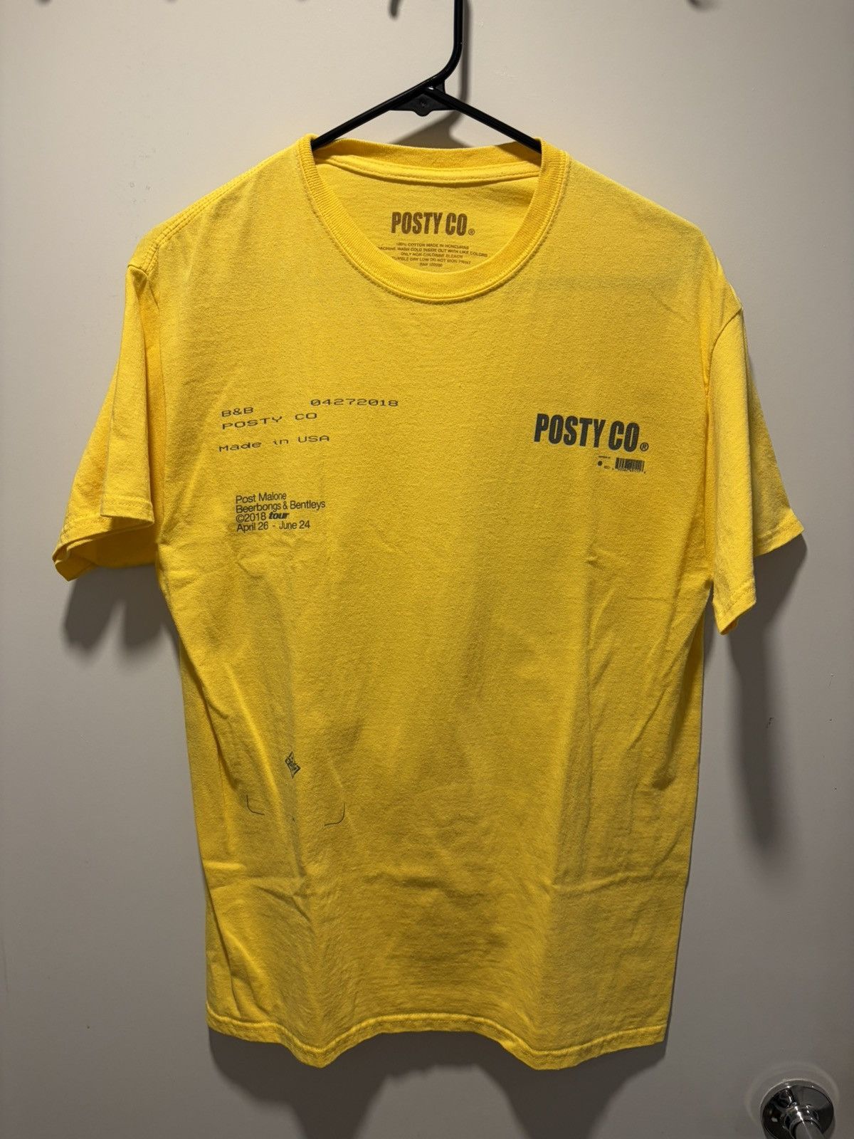 Rap Tees Posty Co Beerbongs and Bentleys Tour Tee Size US M / EU 48-50 / 2 - 1 Thumbnail