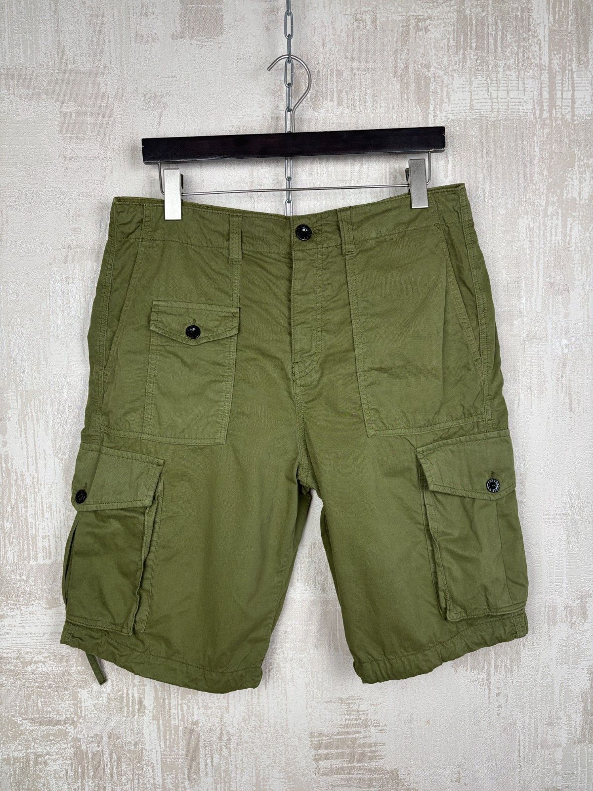 Pretty Green Pretty Green Army Cargo Bermuda Shorts Men's Size W 34 Size US 34 / EU 50 - 1 Thumbnail