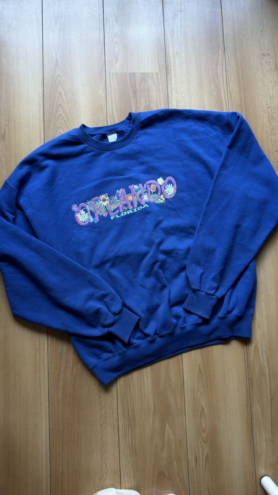 Vintage Vintage blue sweatshirt made jn usa Orlando Florida crewneck Size US XXL / EU 58 / 5 - 2 Thumbnail