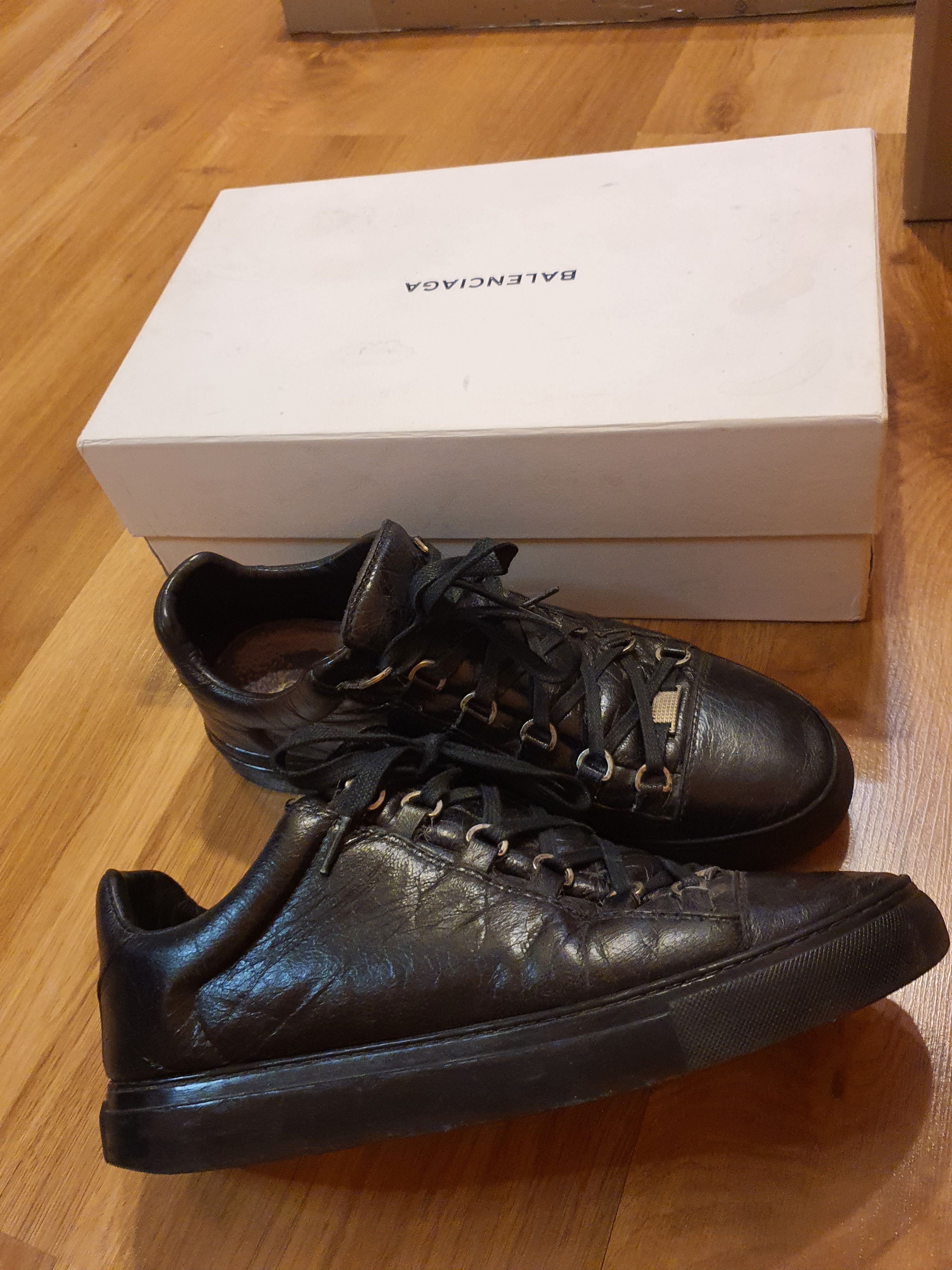 Archival Clothing Balenciaga Vintage Balenciaga Arena Low Black Sneakers Shoes Grailed