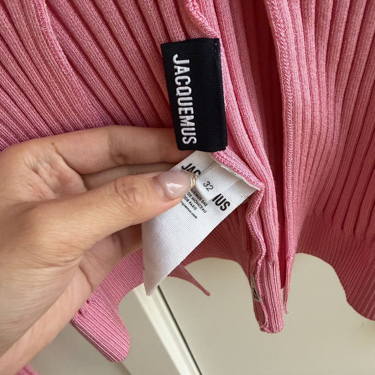 Jacquemus Jacquemus Pink Le Chou Chou Cardigan Size XXS / US 00 / IT 34 - 3 Thumbnail