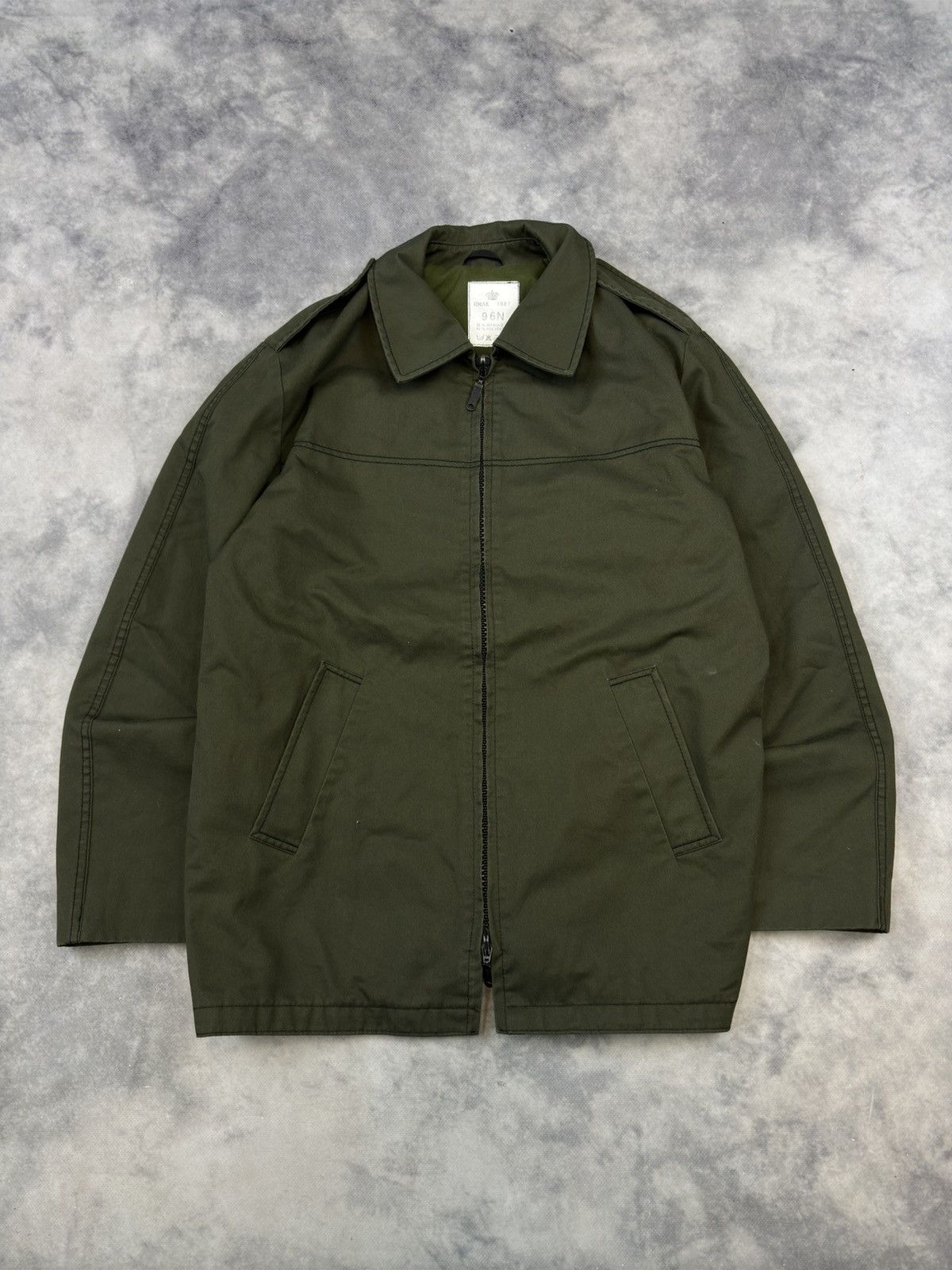 Vintage Vintage 1987 Denmark military army jacket Hmak 96n light Size US L / EU 52-54 / 3 - 1 Thumbnail