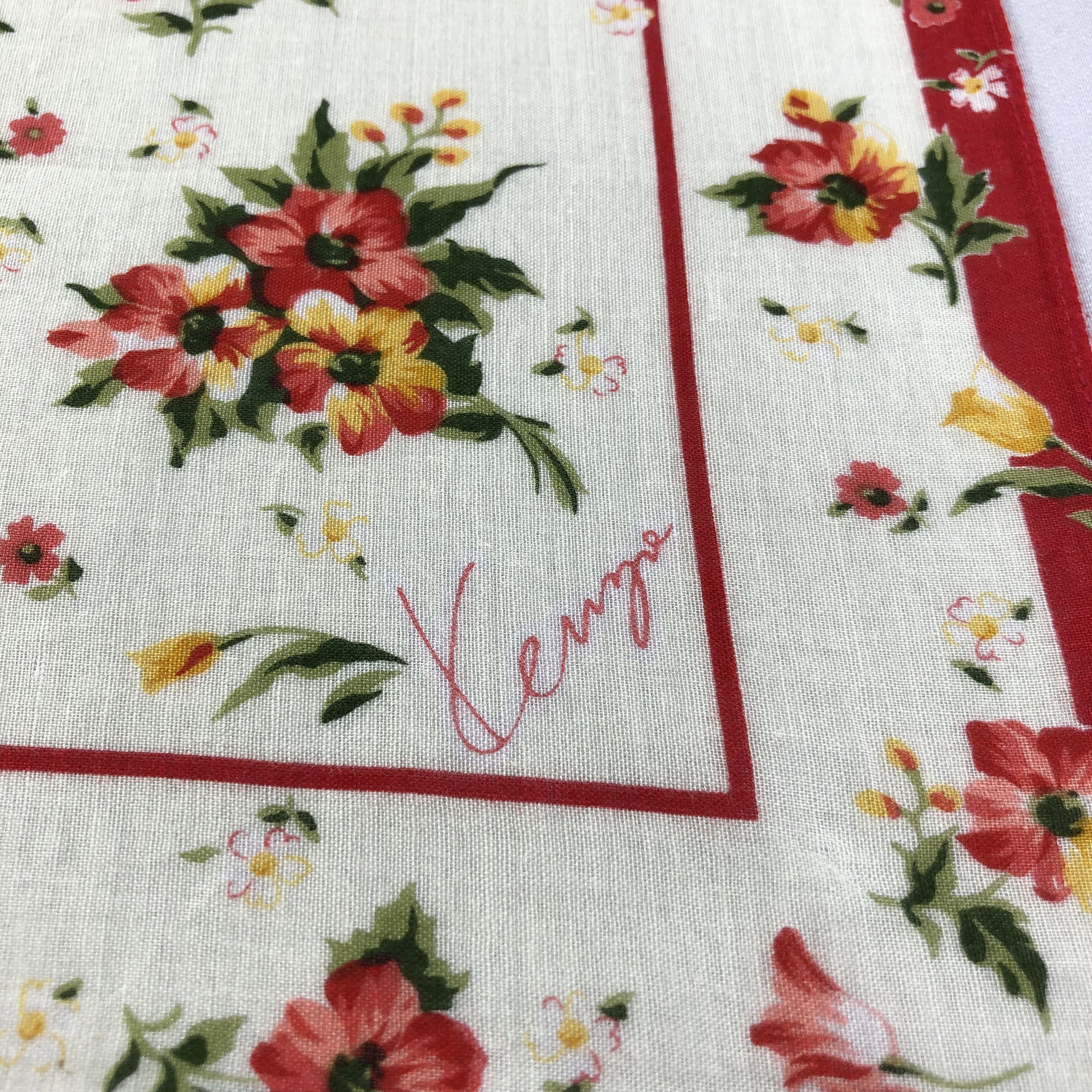 Japanese Brand × Kenzo × Vintage Kenzo Floral Handkerchief Neckerchief Bandana H2074 Size ONE SIZE - 4 Thumbnail