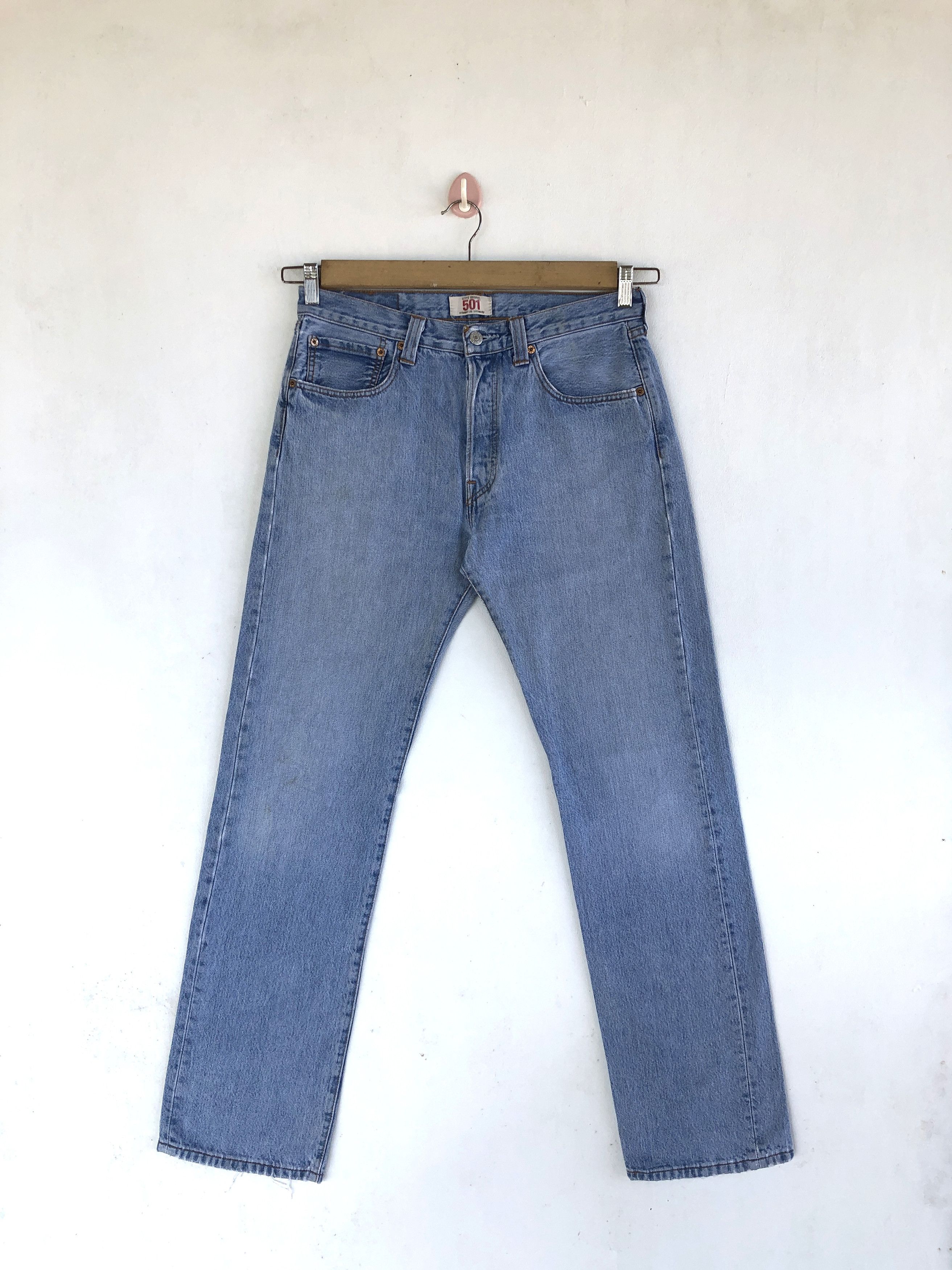 Levi's Vintage Y2K Levis 501 Light Wash Jeans Levi's Sunfaded Denim Size US 30 / EU 46 - 1 Thumbnail