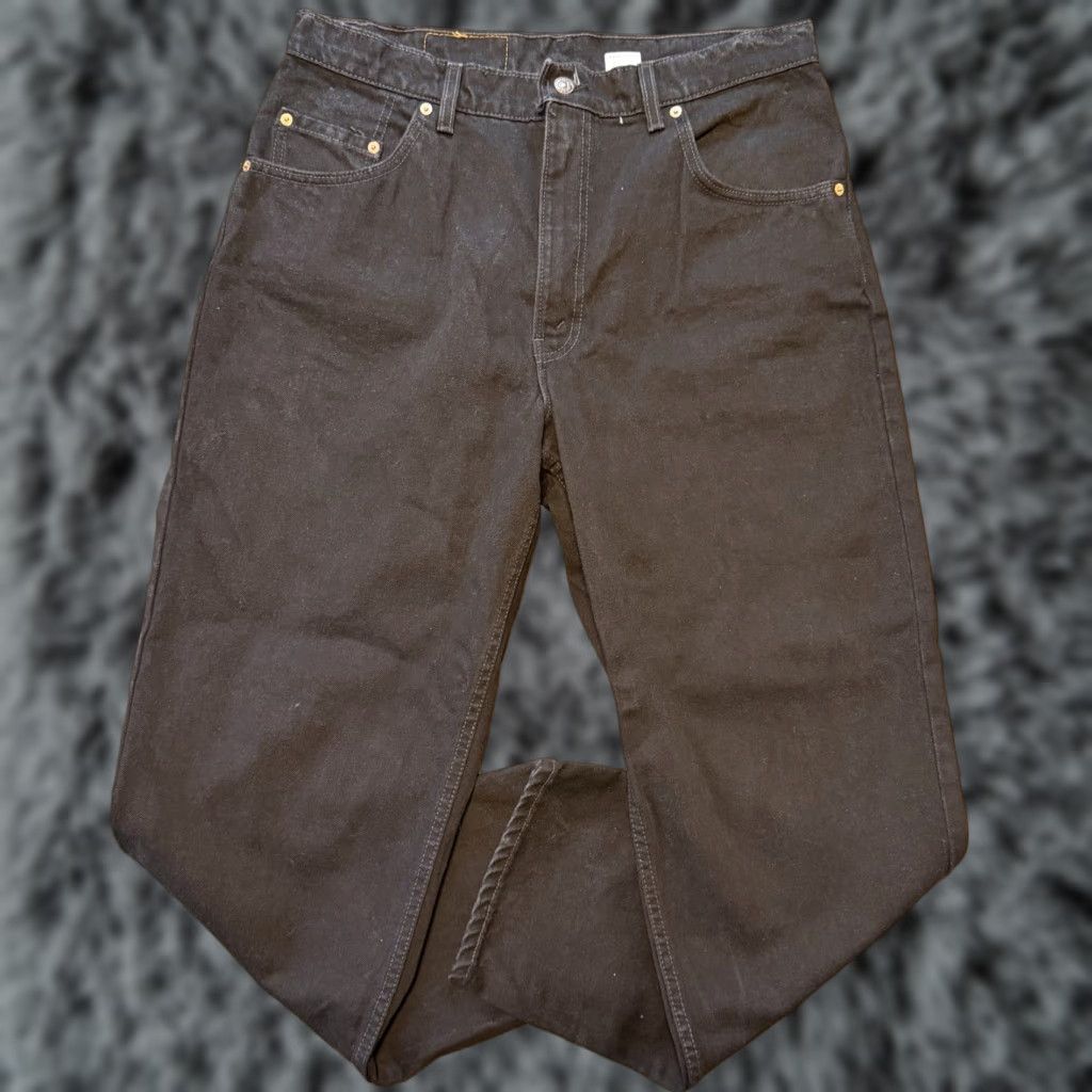 Levi's VINTAGE Levis Jeans 560 Comfort Loose Tapered Leg Black Mens 36x30 USA Made Size US 36 / EU 52 - 1 Thumbnail
