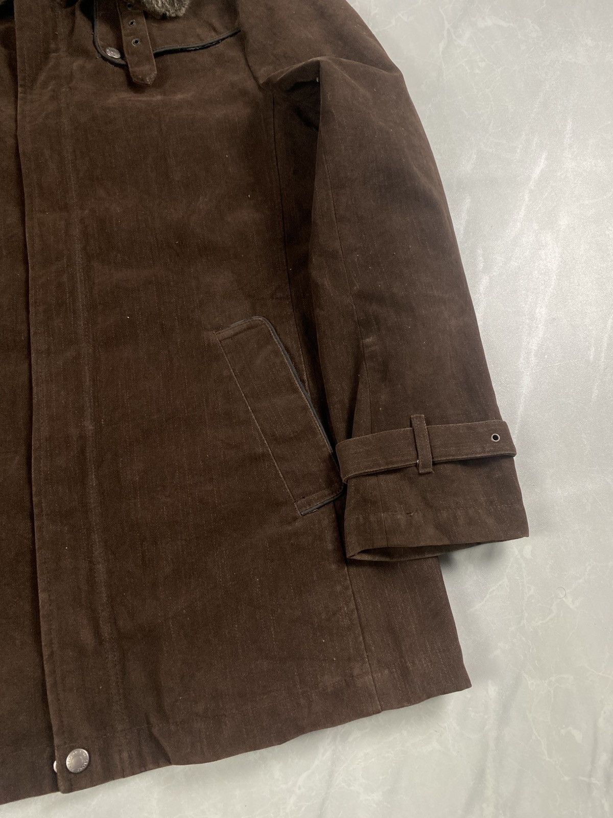 Pazzo Vintage Pazzo Denim Store Fur Collar Suede Long Jacket Size US M / EU 48-50 / 2 - 3 Thumbnail