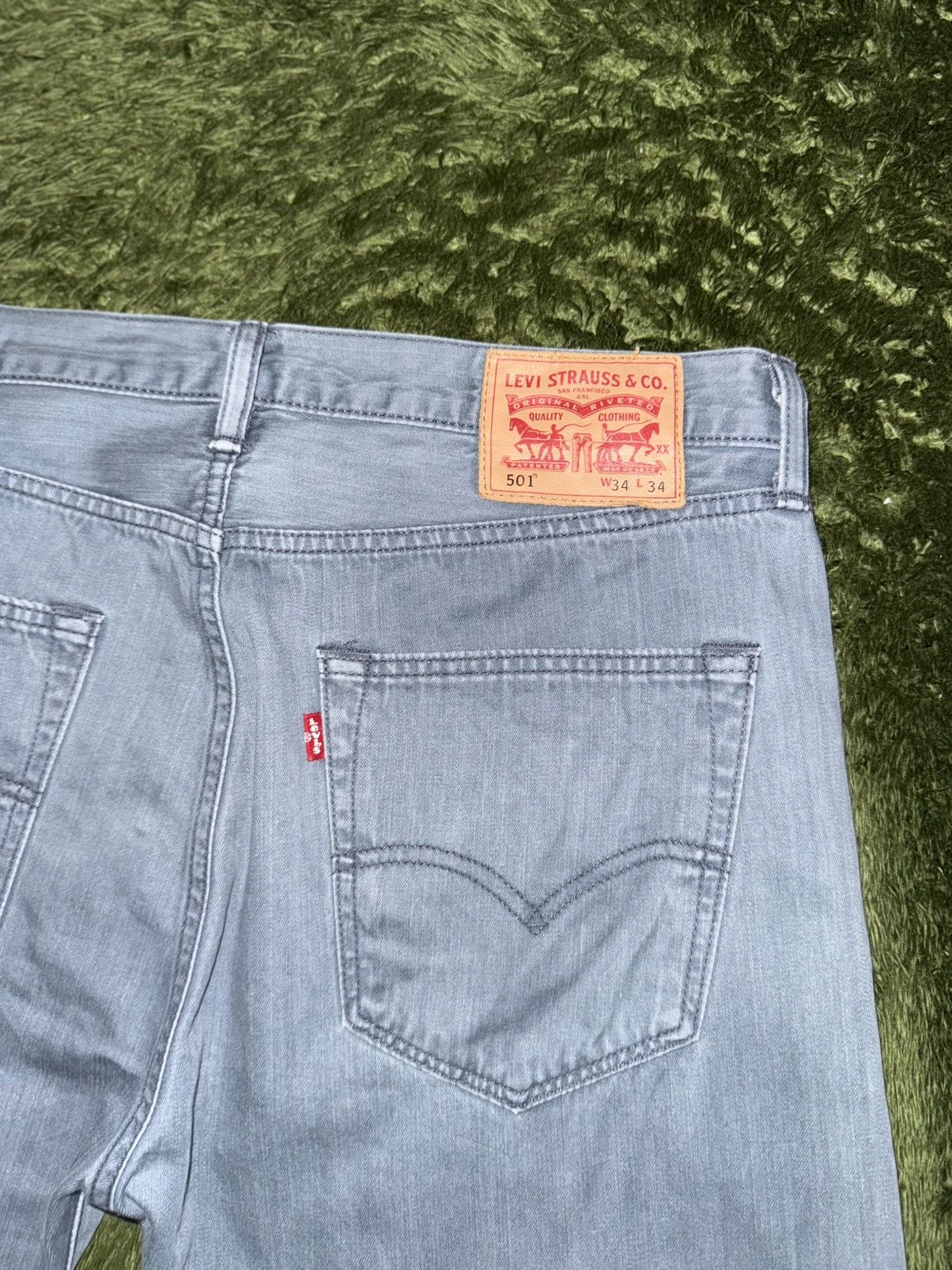Levi's [W34/L34] Levi’s 501 Cotton Blend Leather Patch Denim Pants Size US 34 / EU 50 - 9 Thumbnail