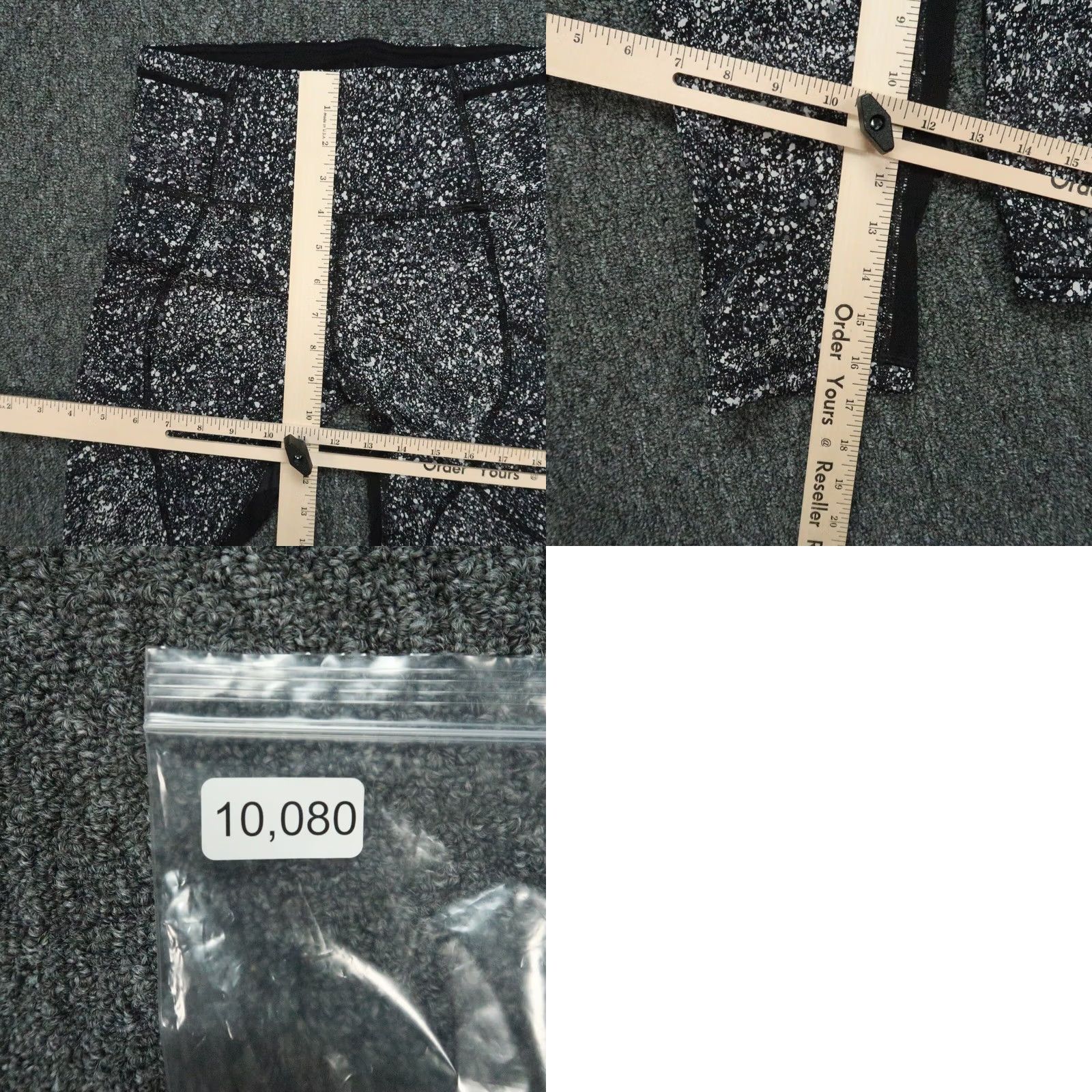 Lululemon Lululemon Womens Leggings Black Speckled Tight Stuff Crop Yoga Training Pants 4 Size 27" / US 4 / IT 40 - 8 Thumbnail