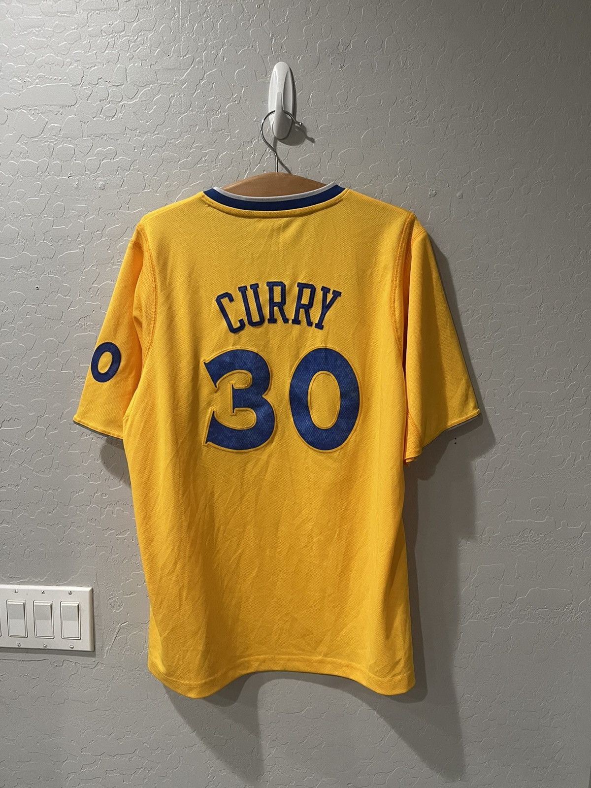 Adidas Adidas Steph Curry GS Warriors Sleeved Jersey Large Bin 1 Size US L / EU 52-54 / 3 - 6 Thumbnail