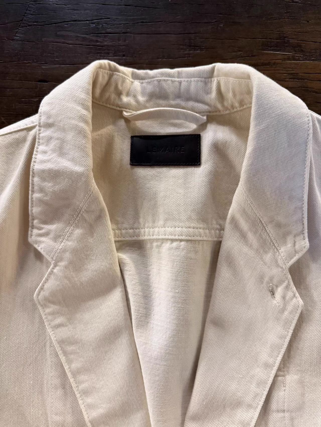 Lemaire LEMAIRE FW25 Unisex Denim Snow Clay Workwear Blazer Ｑ25 Size 46R - 2 Thumbnail