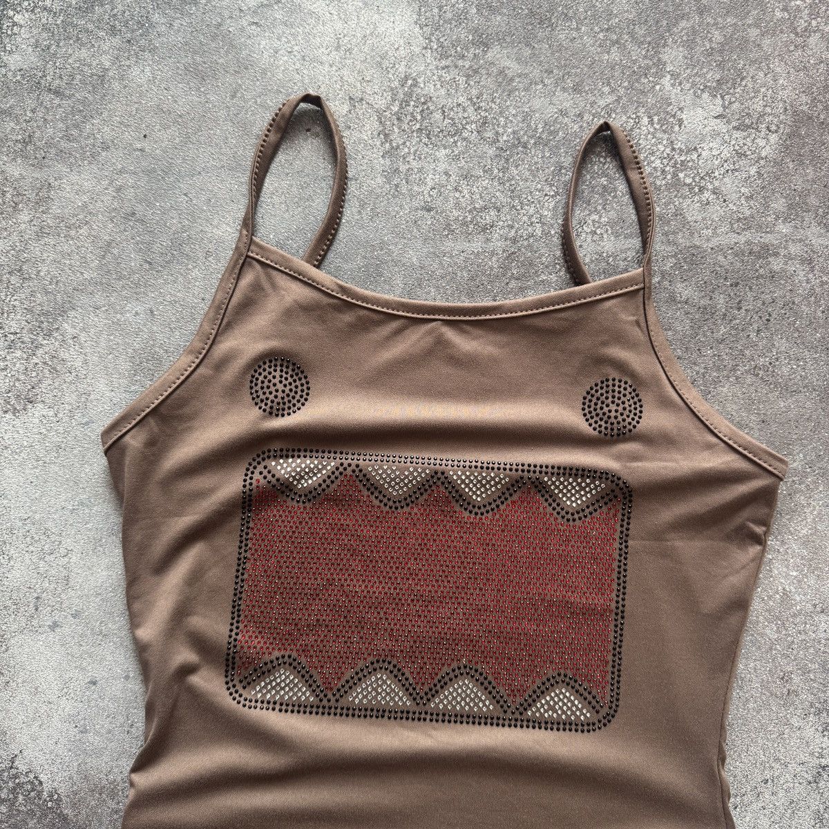 Hysteric Glamour Domo Y2K 2000’s Aesthetic Rhinestones Tank Top Size S / US 4 / IT 40 - 2 Thumbnail
