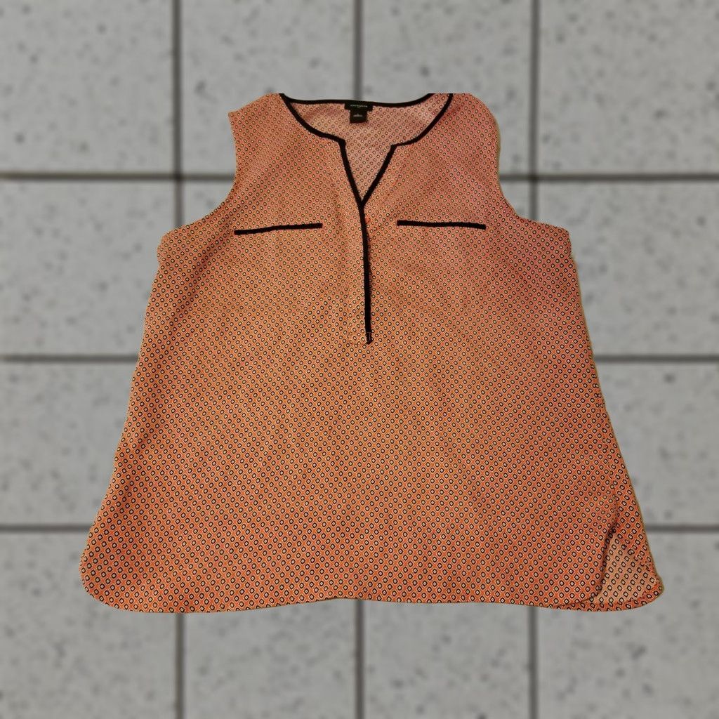 Vintage VINTAGE Womens Ann Taylor Shirt Blouse L Large Red Sleeveless Size L / US 10 / IT 46 - 1 Thumbnail