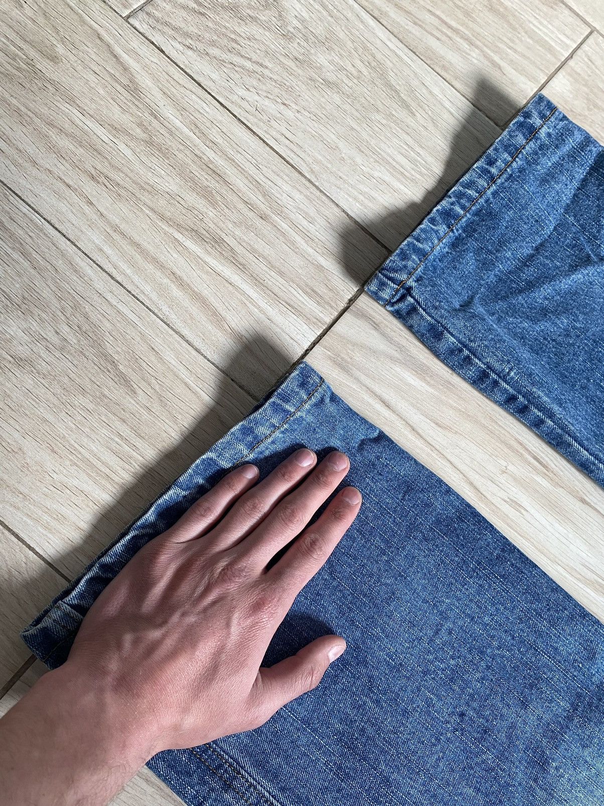 Japanese Brand Avant Garde Custom Wide Leg Jeans Size US 36 / EU 52 - 5 Thumbnail