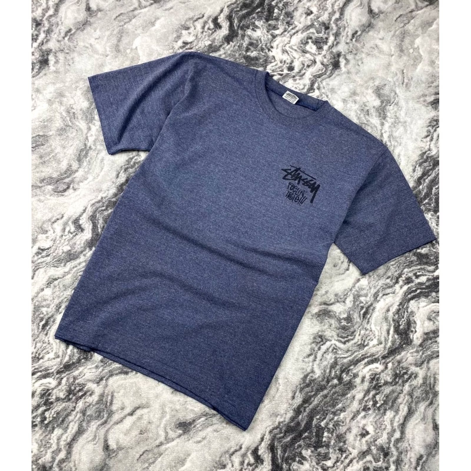 Vintage VINTAGE Stussy T-Shirt Men XL Blue 90s Size US XL / EU 56 / 4 - 4 Thumbnail