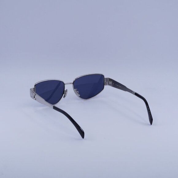 Celine Celine CL40293U 16V Sunglasses Shiny Palladium Geometric Fra Size ONE SIZE - 7 Thumbnail