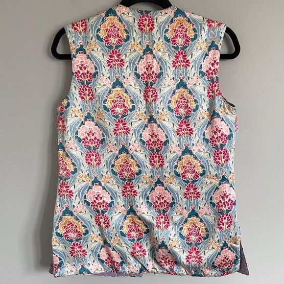 Vintage Vintage Chinese Floral Quilted Silk Vest - Reversible! Size S / US 4 / IT 40 - 8 Thumbnail