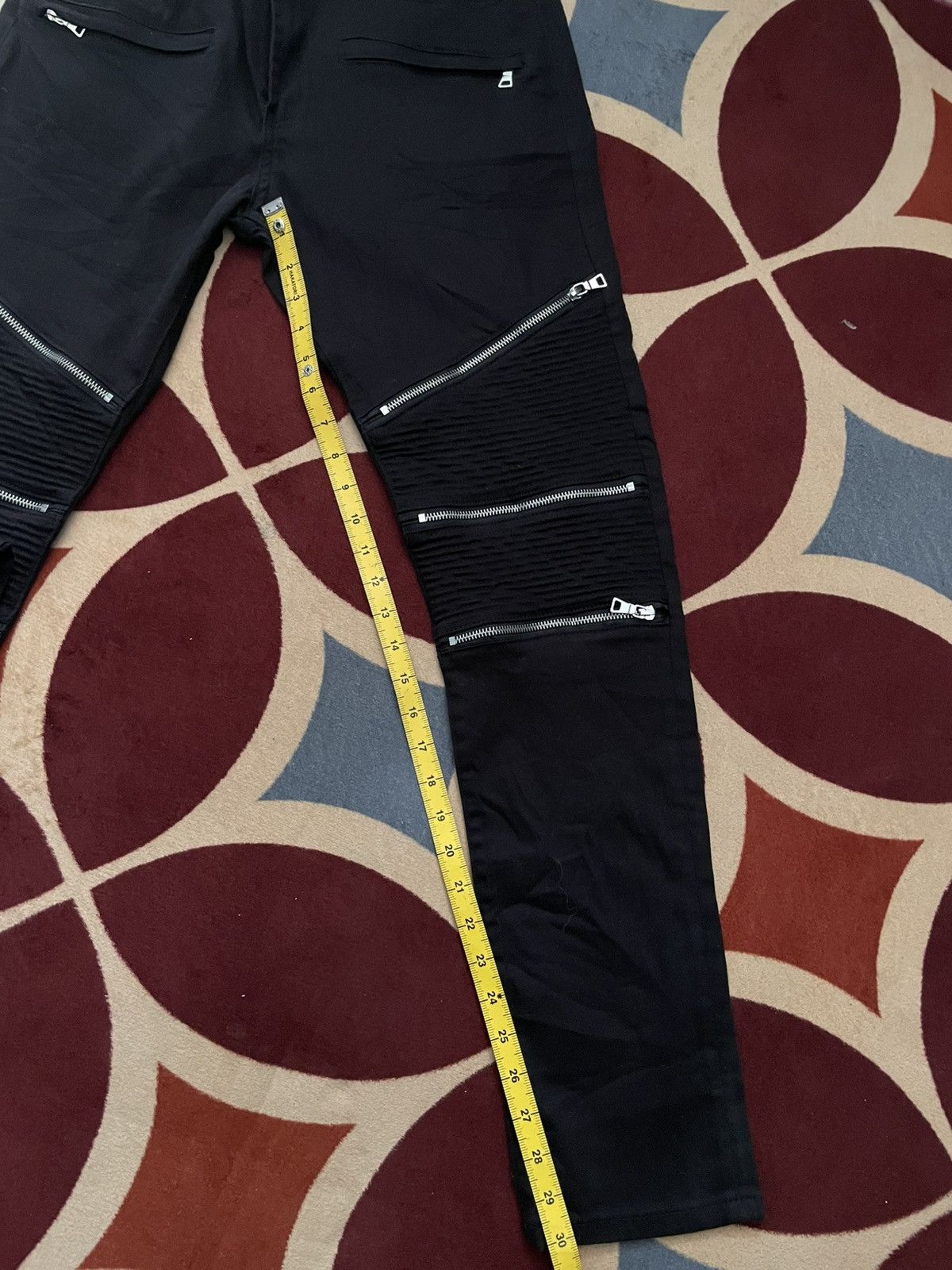 Japanese Brand Forever Biker denim black Size US 35 - 3 Thumbnail