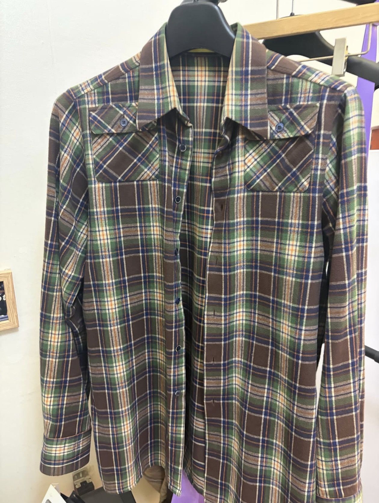 Raf Simons Raf Simons AW14 Sterling Ruby Plaid Shirt Size US M / EU 48-50 / 2 - 1 Thumbnail