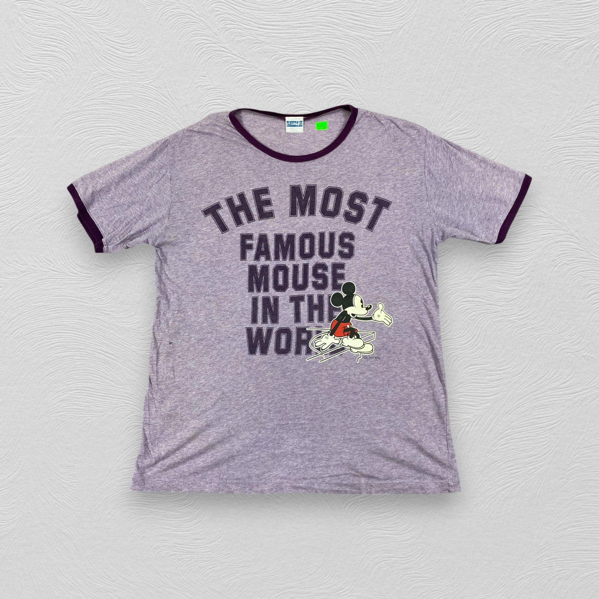 Cartoon Network Vintage Disney Mickey Mouse Ringer Large T Shirt -B001 Size US L / EU 52-54 / 3 - 1 Thumbnail