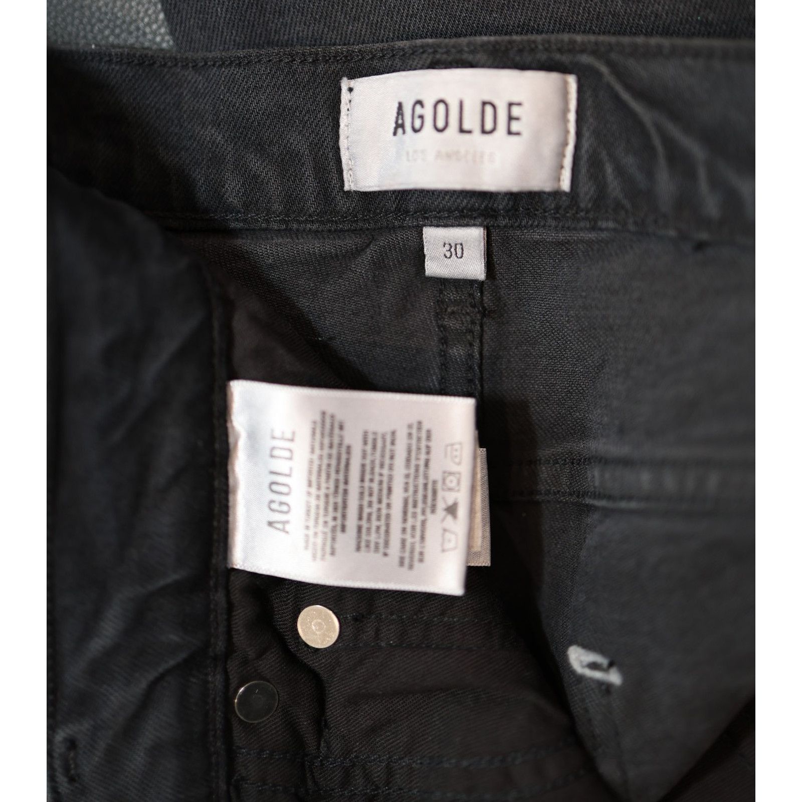 Agolde AGOLDE Toni Mid Rise Straight Raw Hem Denim Jeans Size 30 Size 31" - 6 Thumbnail