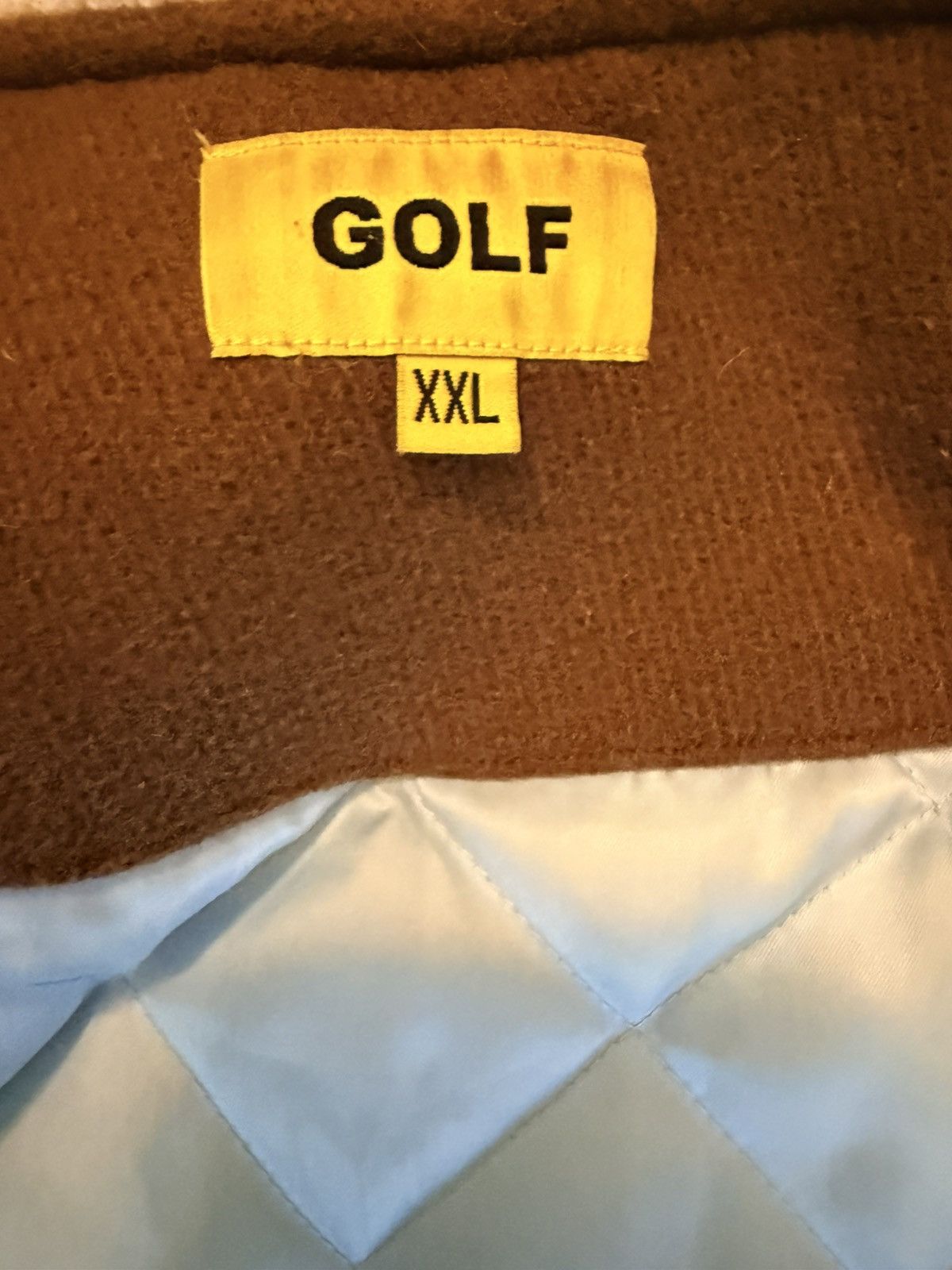 Tyler The Creator Golf Wang 2XL Varsity Brown/Cream Tyler Creator (19–21) Size US XXL / EU 58 / 5 - 4 Thumbnail