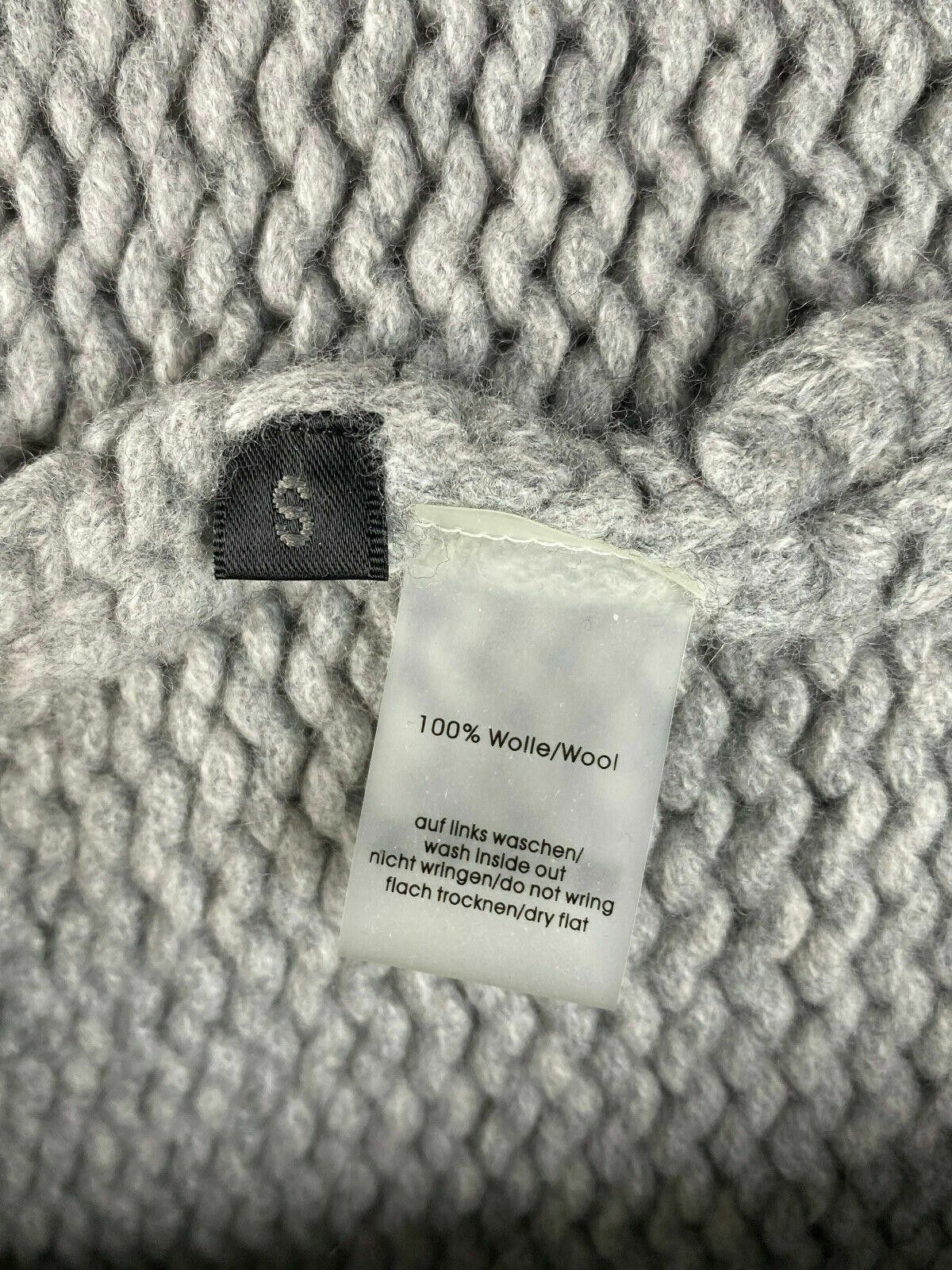 Designer Ladies FFC Grey Oversized Chunky Knit Wool Sweater Size S Size S / US 4 / IT 40 - 9 Thumbnail
