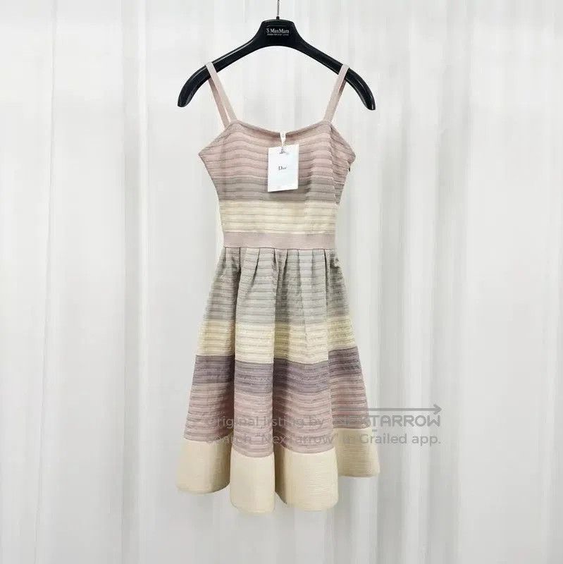 Dior Dior Pleated Silk Sleeveless Dress for Summer . Size S / US 4 / IT 40 - 1 Thumbnail
