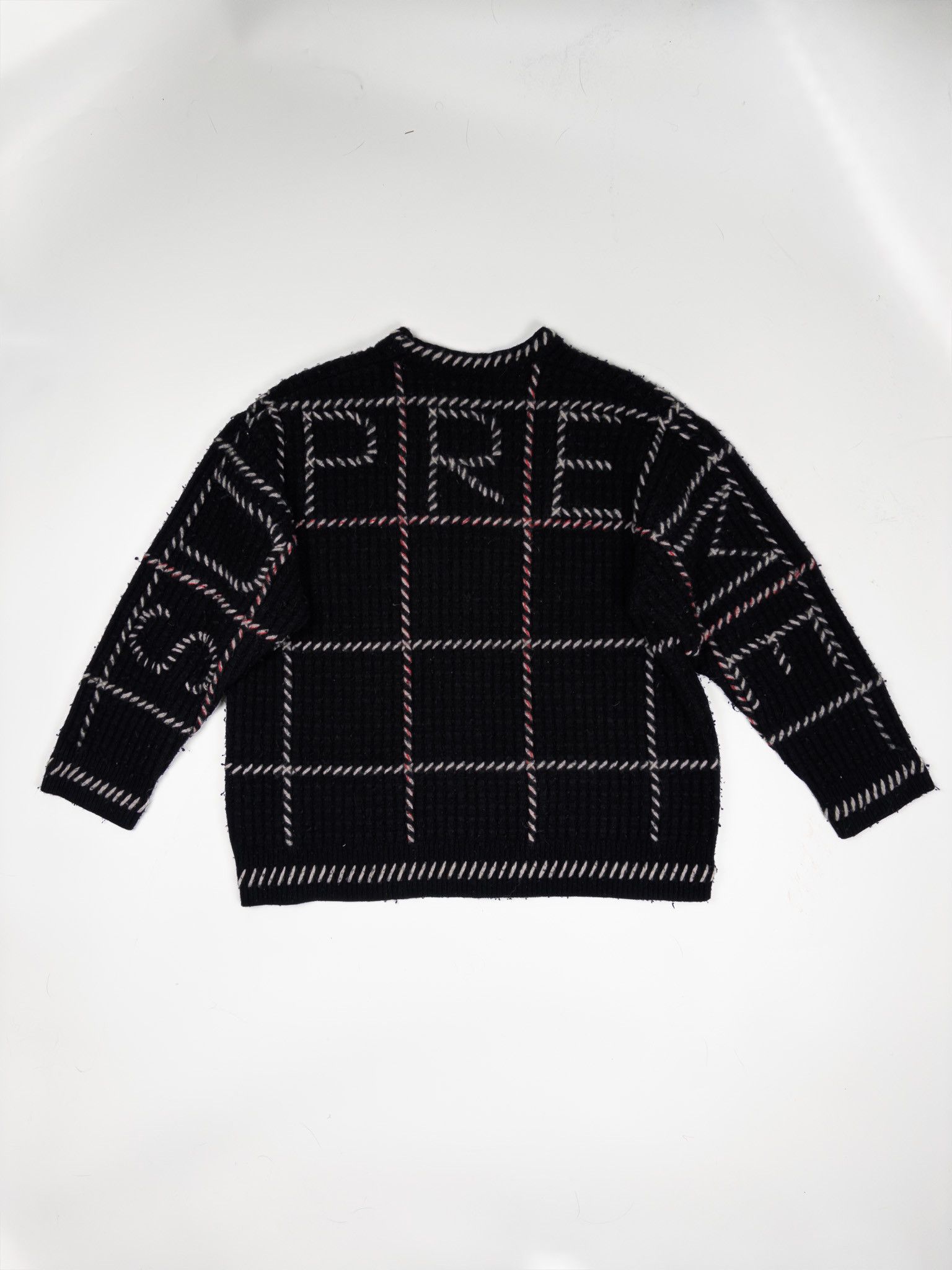 SS23 Supreme Quilt Stitch Grid Pattern Sweater Streetwear