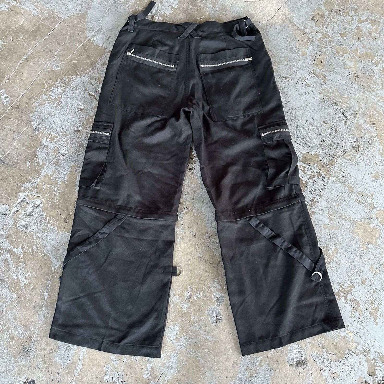 Tripp NYC Tripp NYC Daang Goodman Black Rave Goth Baggy Pants Large Size US 34 / EU 50 - 4 Thumbnail