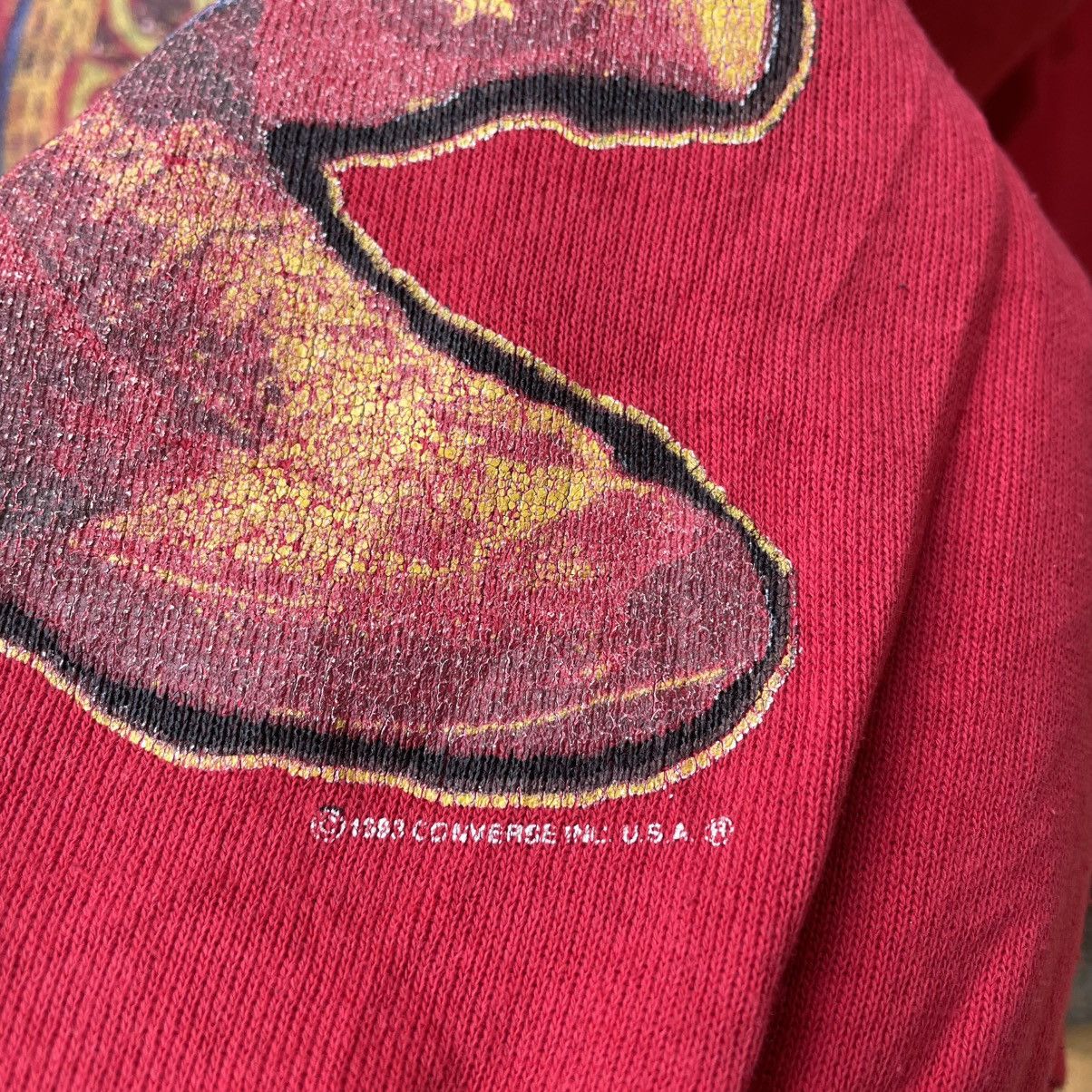 Converse 🔥Vintage 1993 Converse Big Logo Boxy Sweatshirts Size US M / EU 48-50 / 2 - 6 Thumbnail