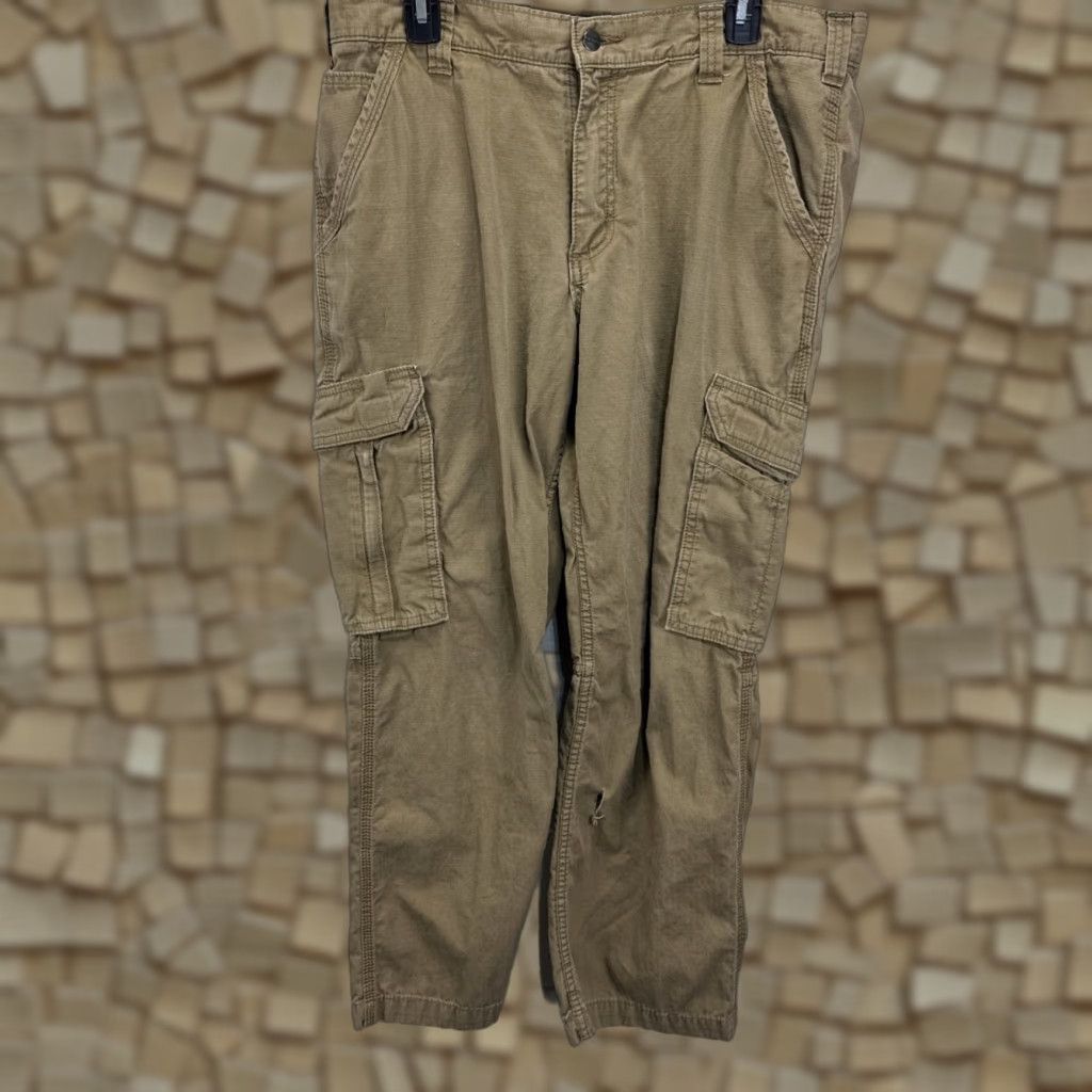 Carhartt VINTAGE? No. Carhartt Force Cargo Pants Mens 36x30 Relaxed Fit 101148 Brown RipStop Workwear Size US 36 / EU 52 - 1 Thumbnail