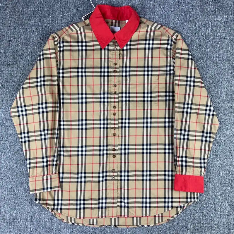 Burberry Burberry Color-Block Cotton Women's Shirt Size XL / US 12-14 / IT 48-50 - 1 Thumbnail