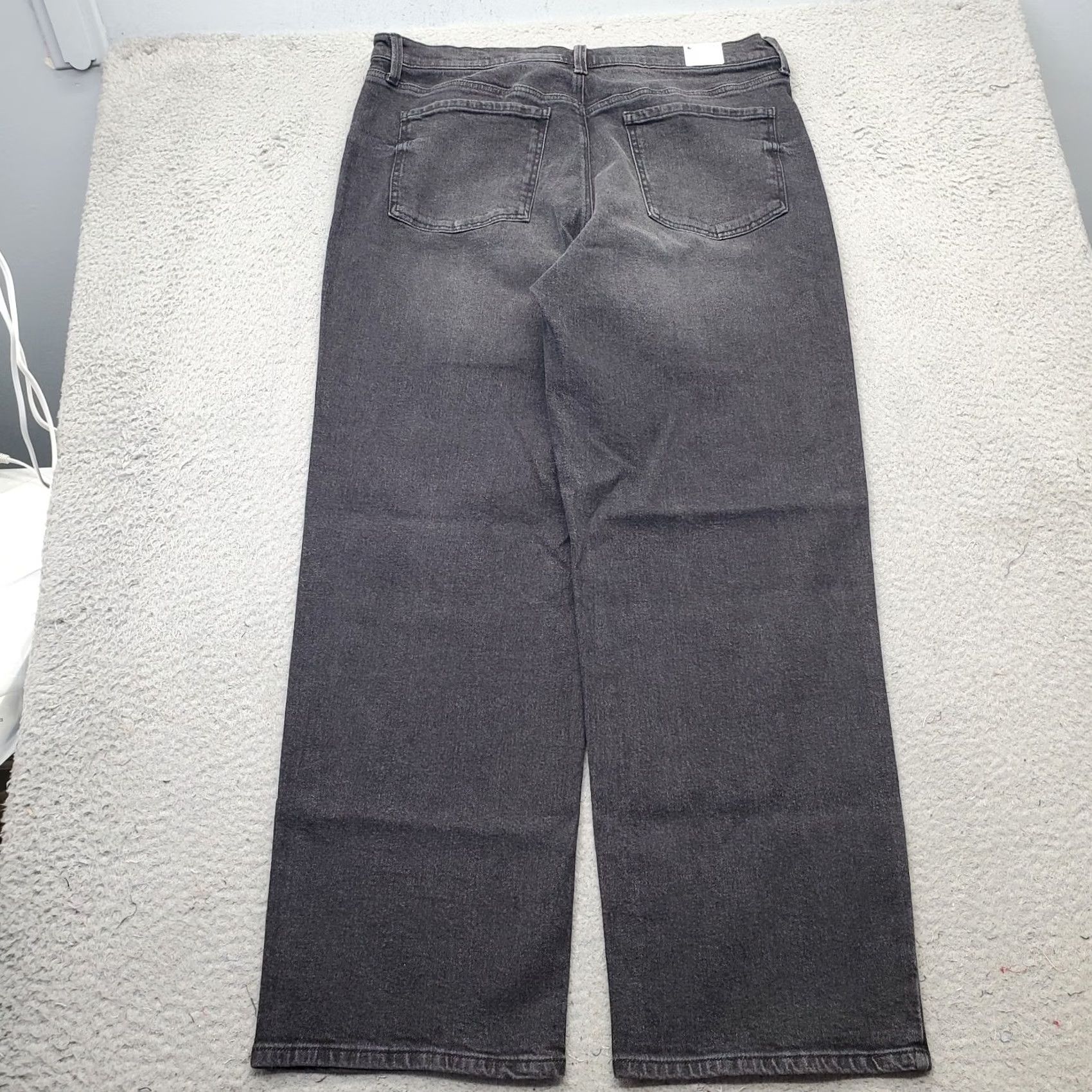 Gloria Vanderbilt Gloria Vanderbilt Jeans Womens 16 Black Denim Stretch Relaxed Fit Straight Leg Jeans Womens Size 16 Black Denim Stretch Relaxed Straight Mens? Size 38" / US 16 / IT 52 - 2 Thumbnail