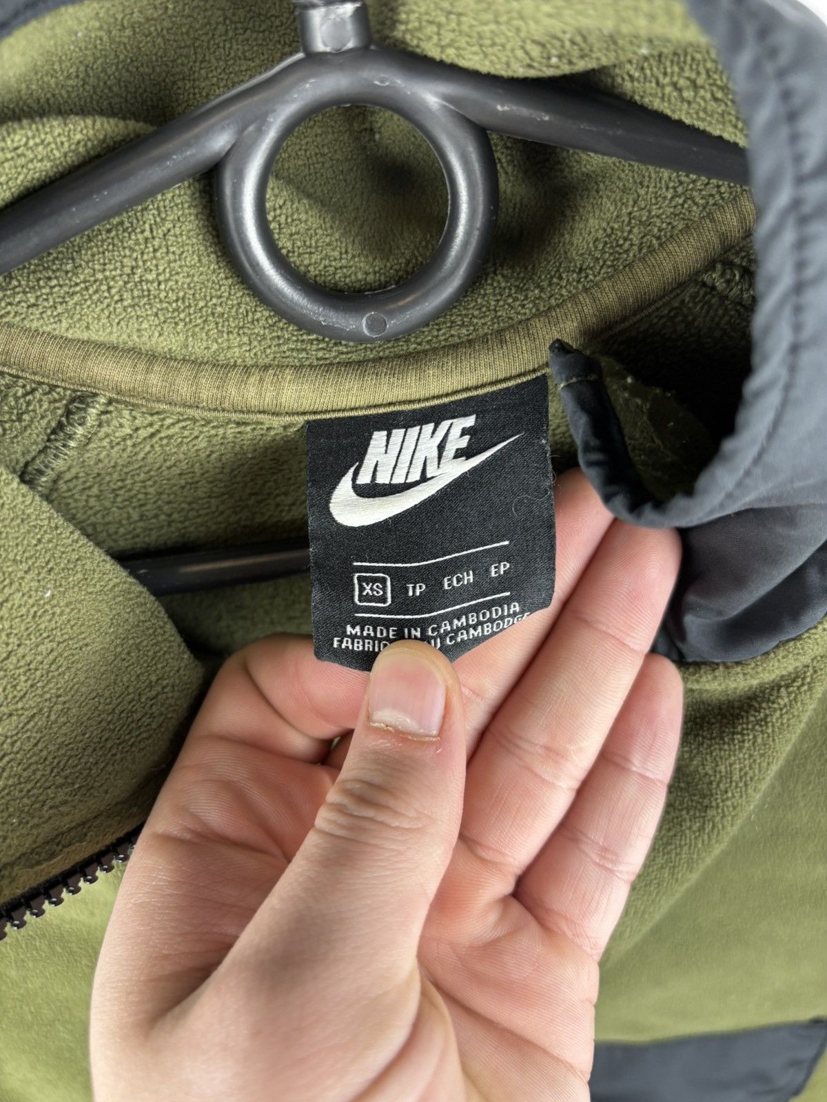 Nike Nike Half Zip Borg Sweet in Green size XS Size US XS / EU 42 / 0 - 5 Thumbnail