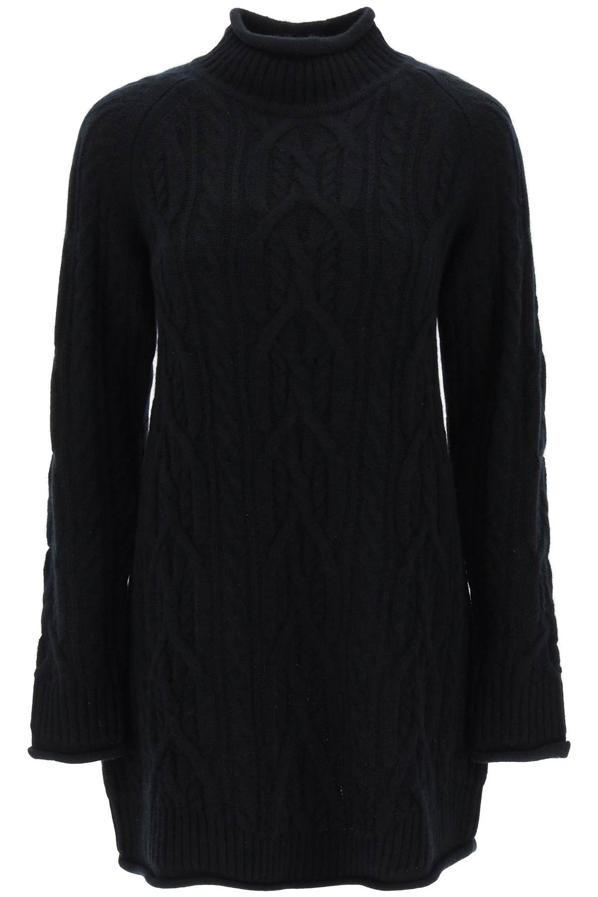 image of Loulou Studio Layo Cashmere Mini Dress in Nero, Women's (Size Medium)