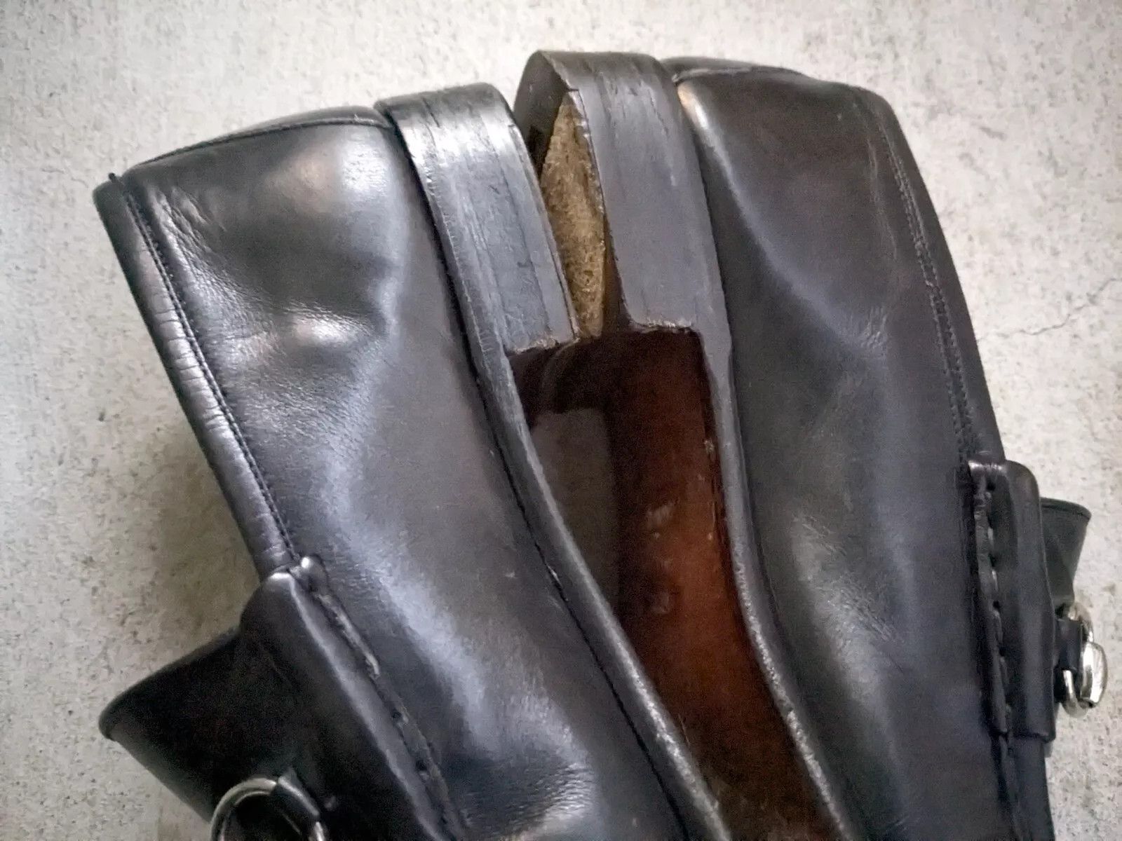 Gucci Gucci Horsebit Loafers Black Leather 10.5 Narrow Slip On Size US 10.5 / EU 43-44 - 10 Thumbnail
