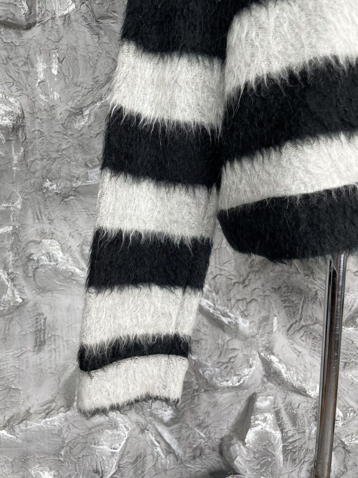 N21 N21 Striped Mohair Sweater RRP$500 Watanabe Yohji Marni Vibe Size US S / EU 44-46 / 1 - 5 Thumbnail