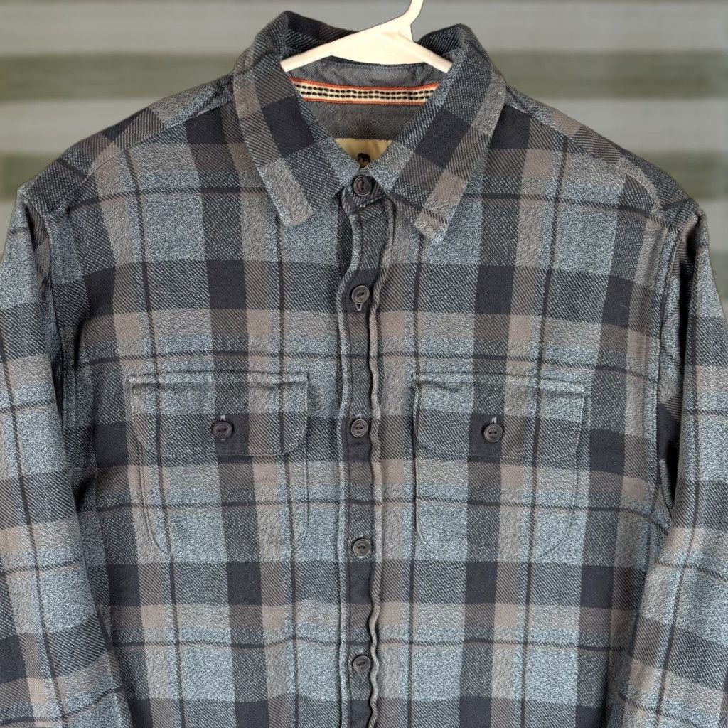 J Brand Normal The Normal Brand Shirt Mens S Blue Plaid Flannel Long Sleeve Button Up Soft Size US S / EU 44-46 / 1 - 1 Thumbnail