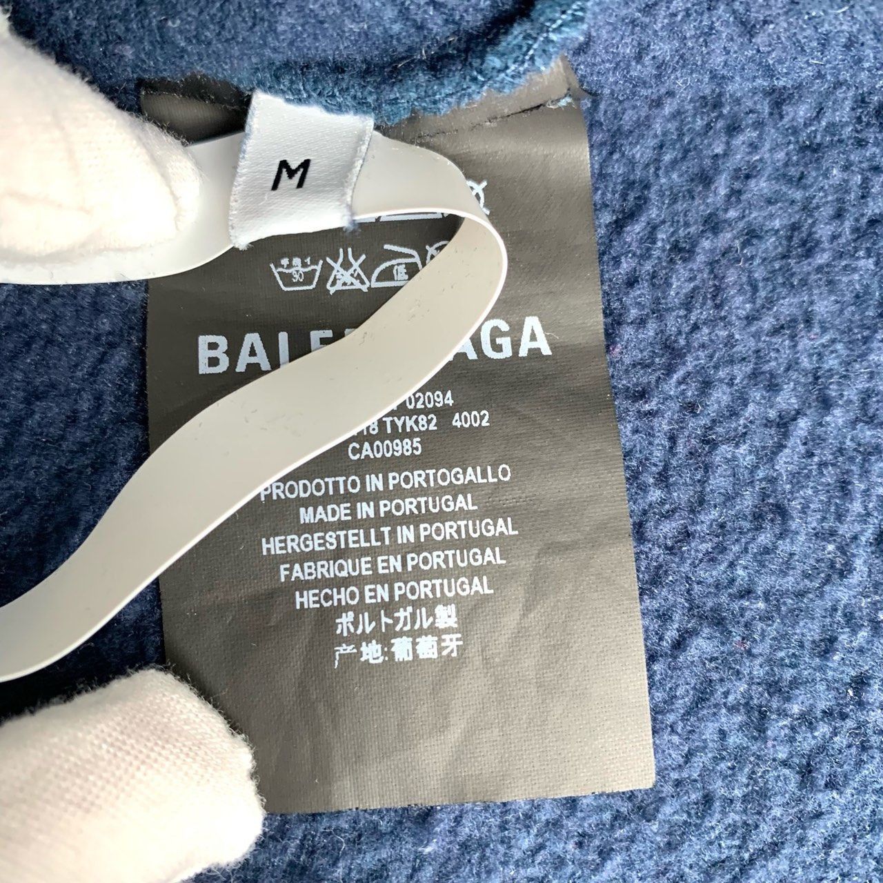 Balenciaga Balenciaga Authentic Logo Blue Hoodie M Cotton Polyester Ble Size M / US 6-8 / IT 42-44 - 4 Thumbnail