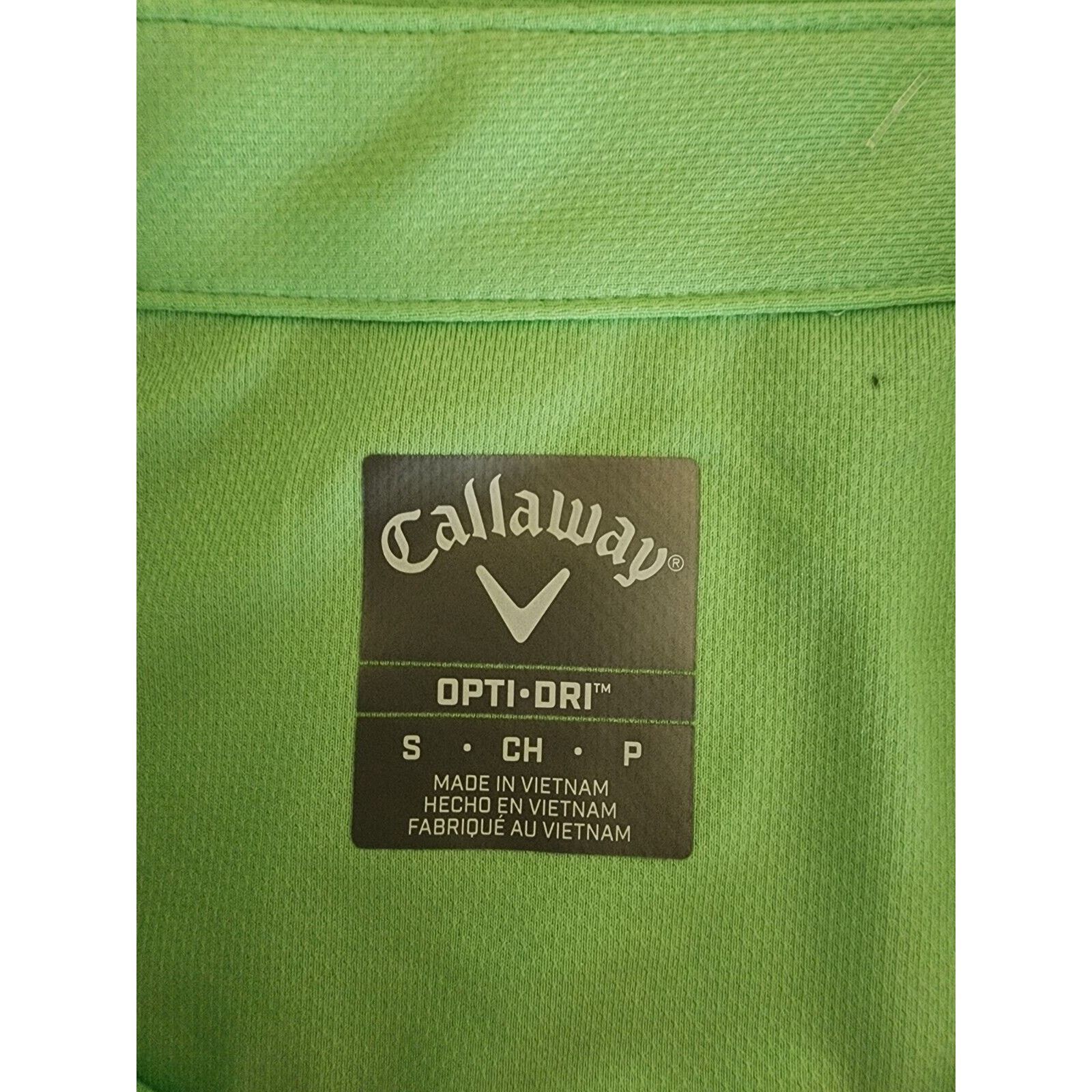 Callaway Callaway Men's Micro Hex Solid Golf Polo Shirt Green Ash S Size US S / EU 44-46 / 1 - 6 Thumbnail