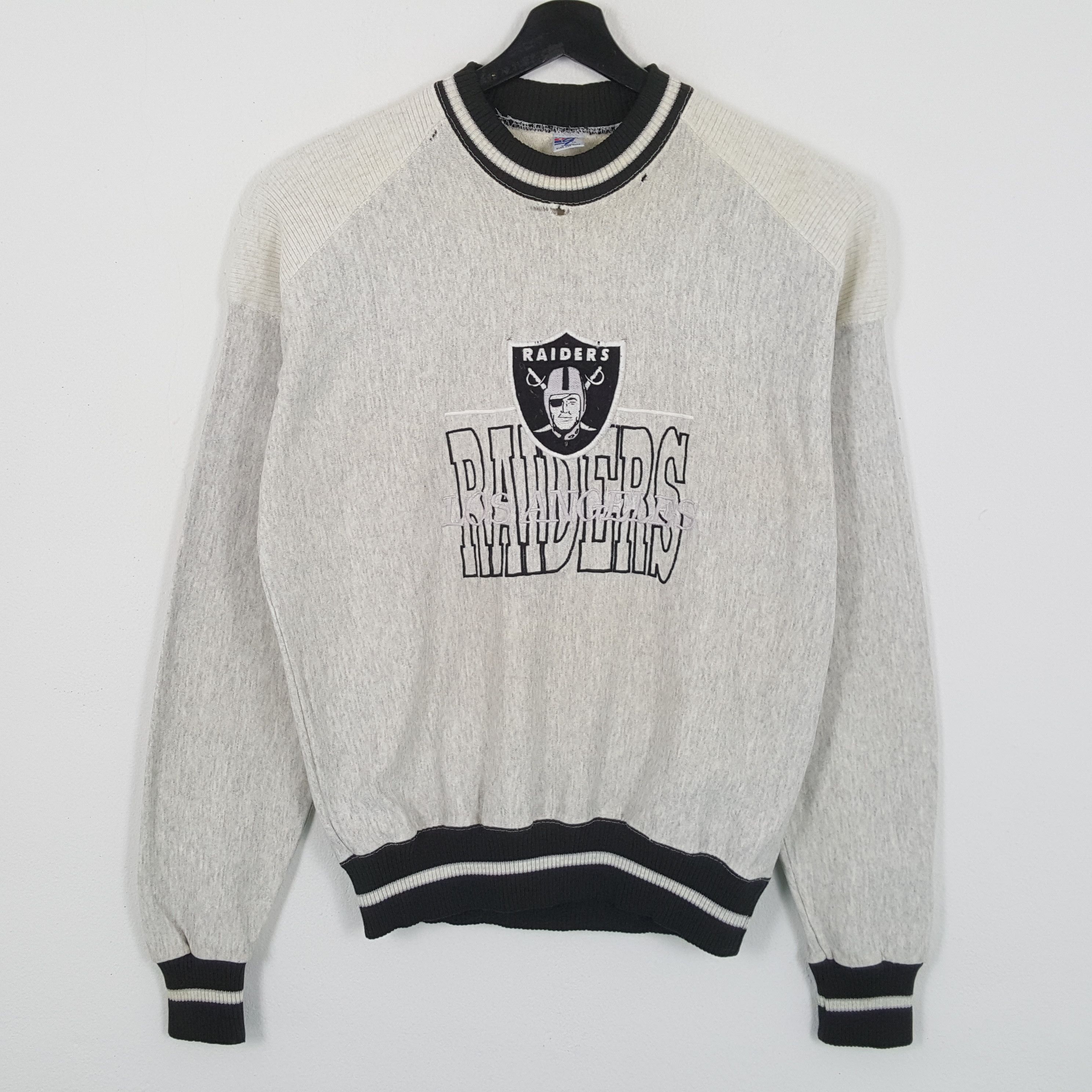 NFL × Vintage RAIDERS Center Logo Design Vintage Sweatshirt Size US M / EU 48-50 / 2 - 1 Thumbnail
