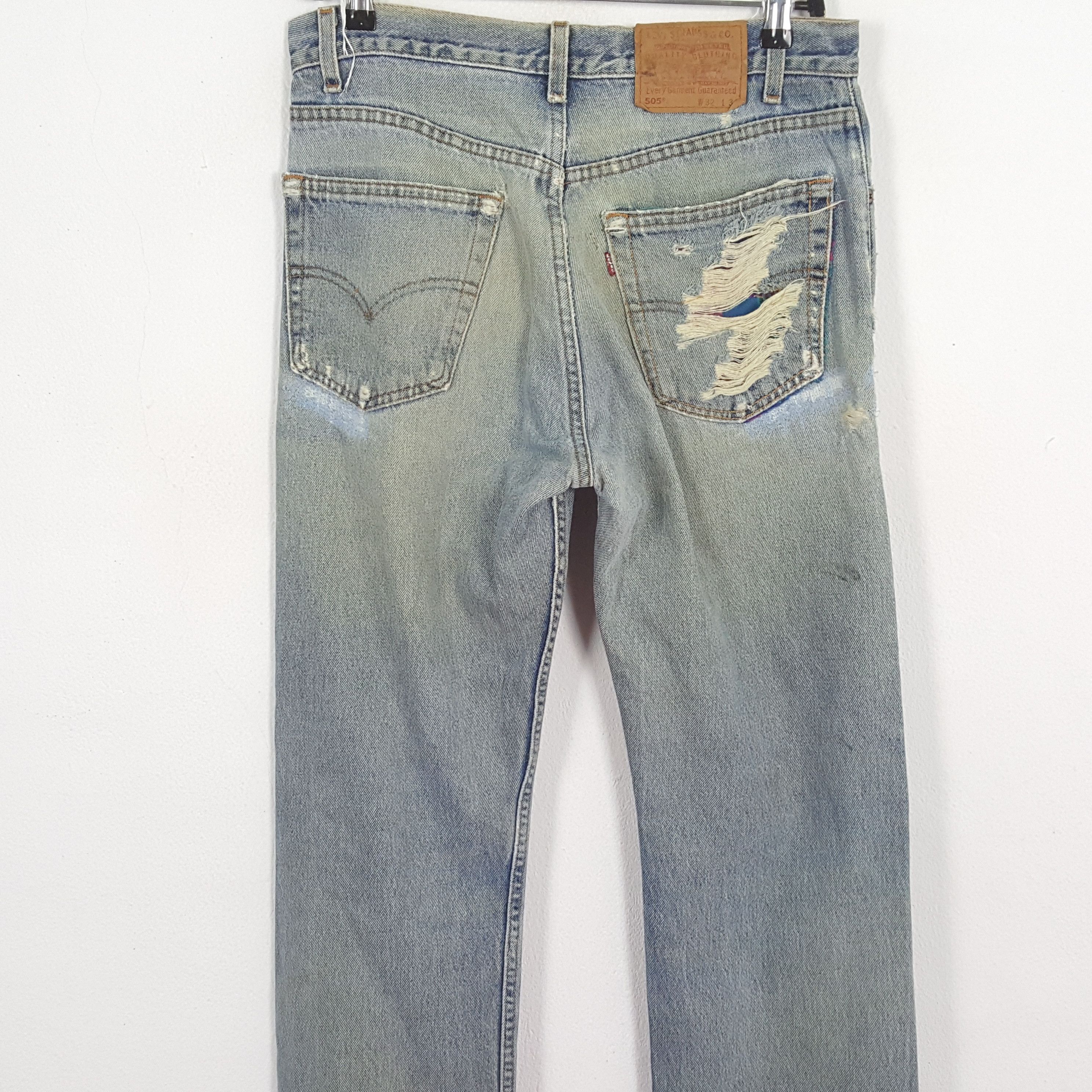Levi's × Vintage LEVI'S Streetwear Rock Punk Style Distressed Jeans c228n19 Size US 32 / EU 48 - 5 Thumbnail