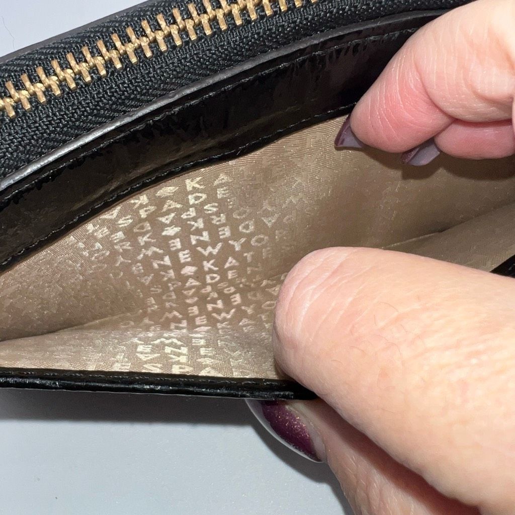 Kate Spade Kate Spade Patent Leather Long Wallet with Tan Interior Size ONE SIZE - 5 Thumbnail