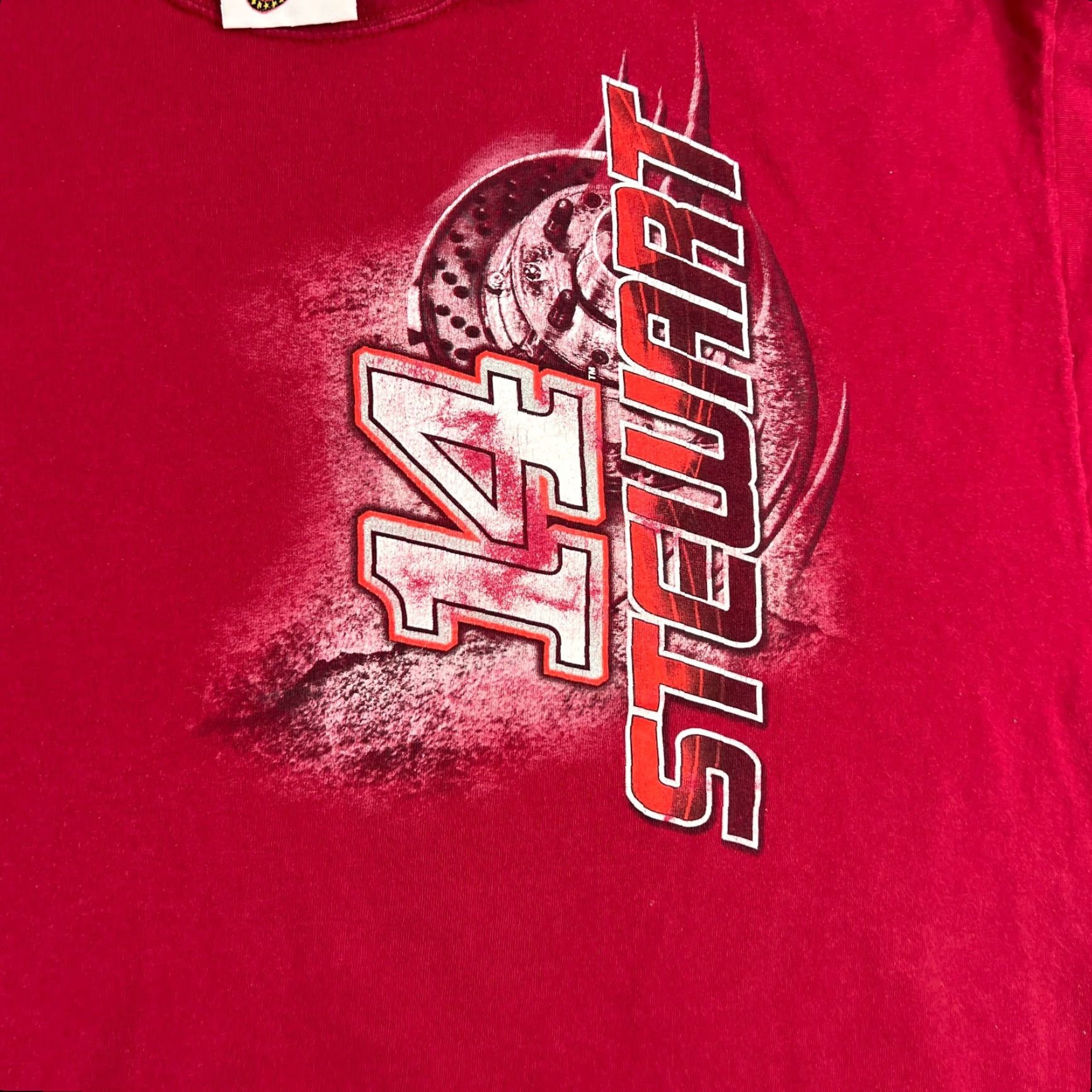 NASCAR VTG NASCAR Tony Stewart #14 T-Shirt Mens 2XL Short Sleeve Crew Neck Graphic Red Size US XXL / EU 58 / 5 - 3 Thumbnail