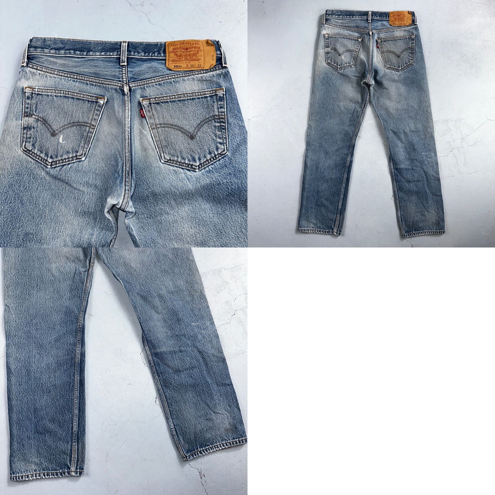Levi's Levi's 501 Jeans Vintage Y2K Mexico Straight Levi's 501 Series 34x33 90s Medium Blue Denim Men's Jeans Size US 34 / EU 50 - 10 Thumbnail