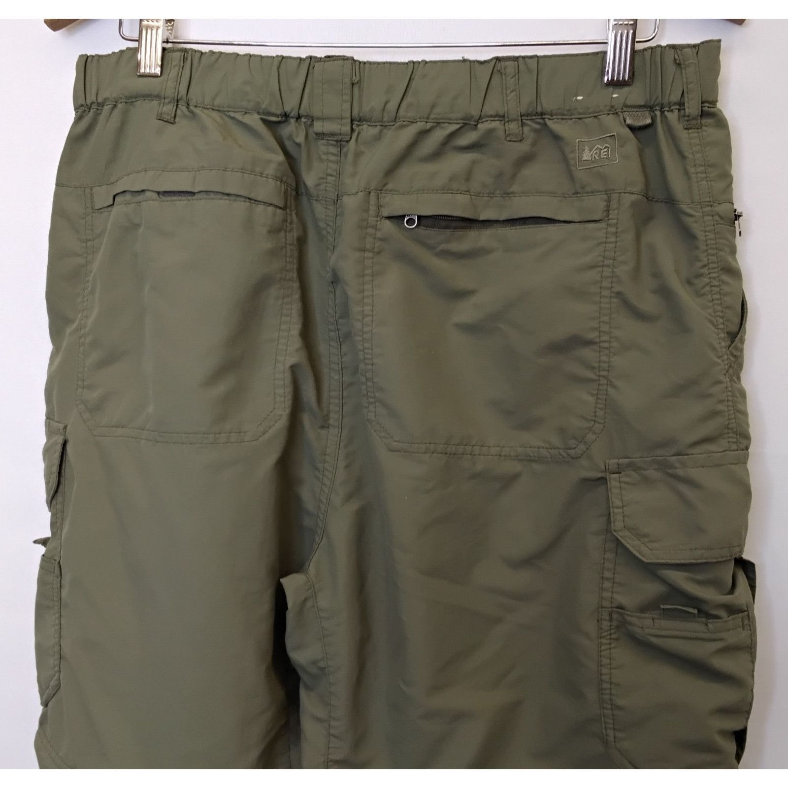 Rei REI Co-Op Convertible Zip-Off Pants Women's L (34x30) Green Size 34" / US 12 / IT 48 - 5 Thumbnail