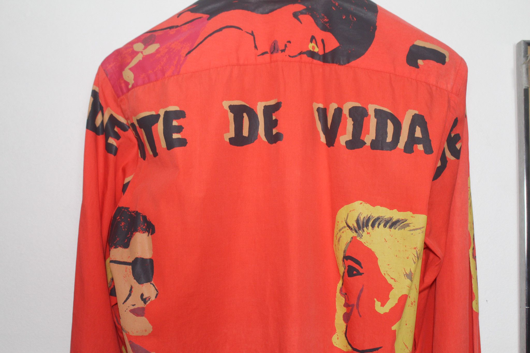 Comme des Garcons Homme AD2002 Comme Des Garçons Cuba All Over Print Red Button Up Size US M / EU 48-50 / 2 - 2 Thumbnail